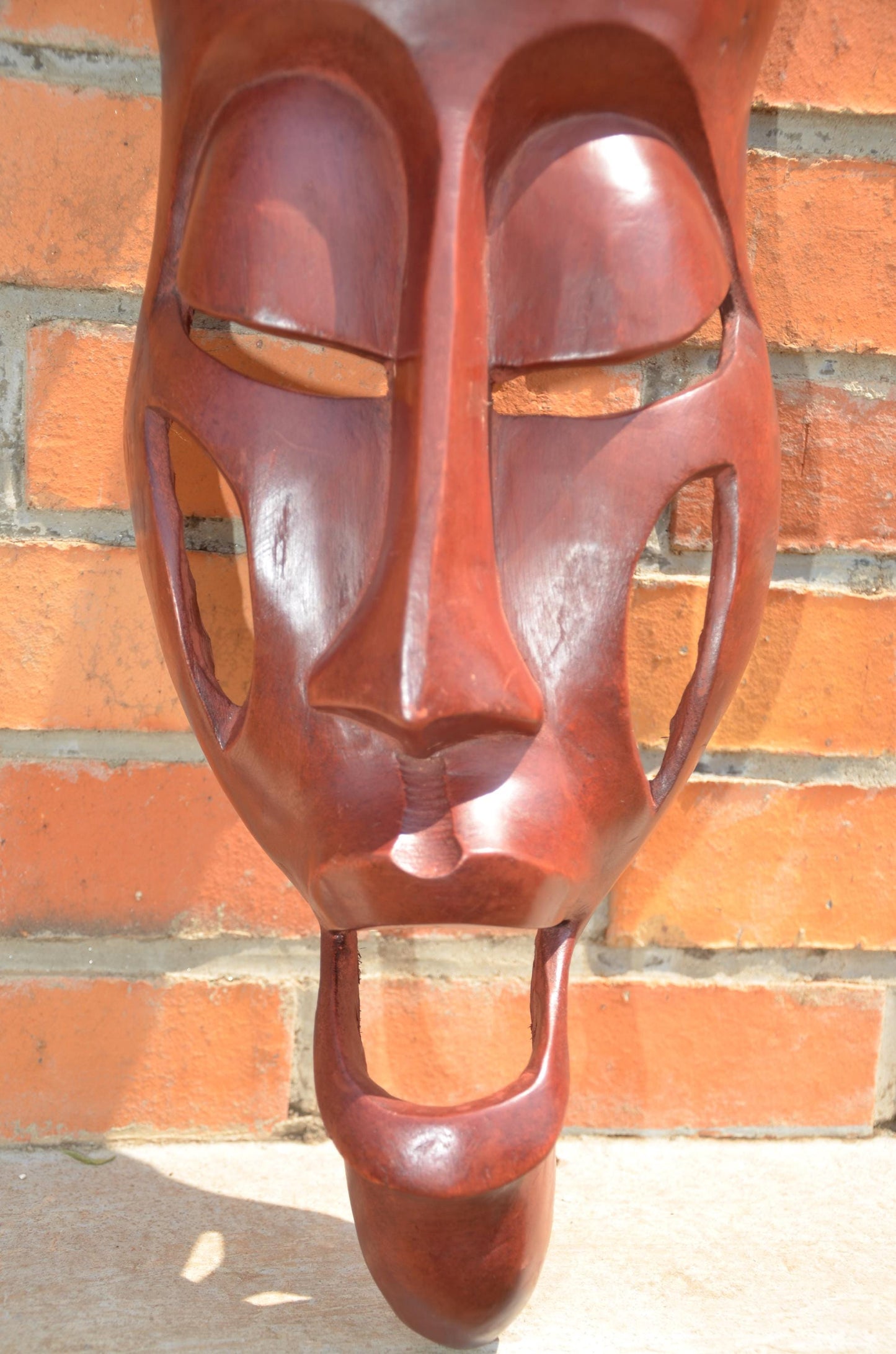 Authentic Rwandan Decorative Wall Mask | East African Art