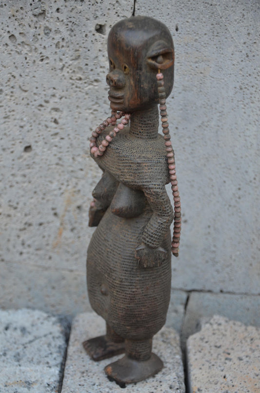Authentic Namji Fertility Doll | Cameroonian Tribal Art | Ritual Object