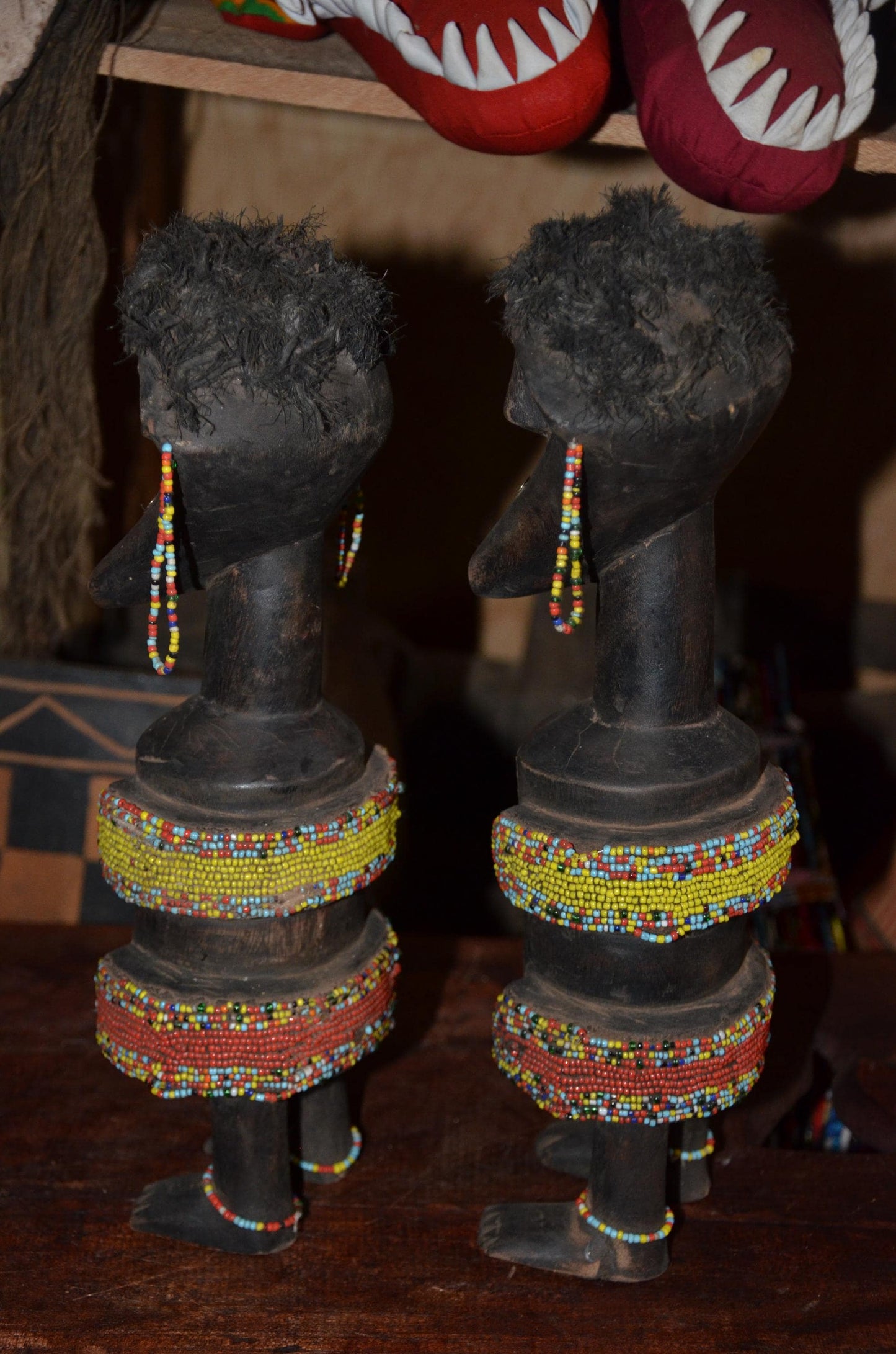 Authentic Namji Fertility Doll Pair | African Tribal Art | Dowayo