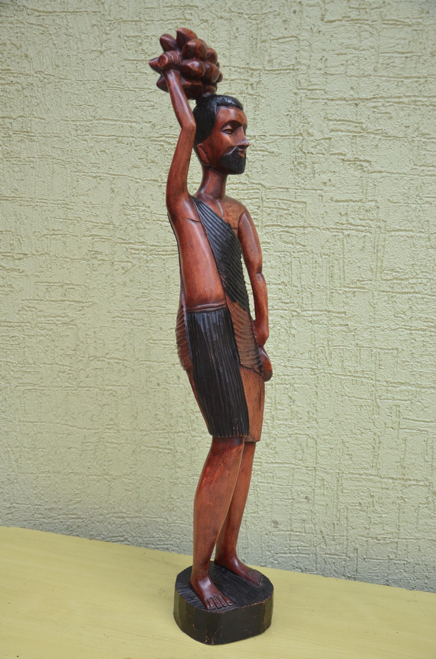 East African Wooden Male Harvester Sculpture | Tribal Art