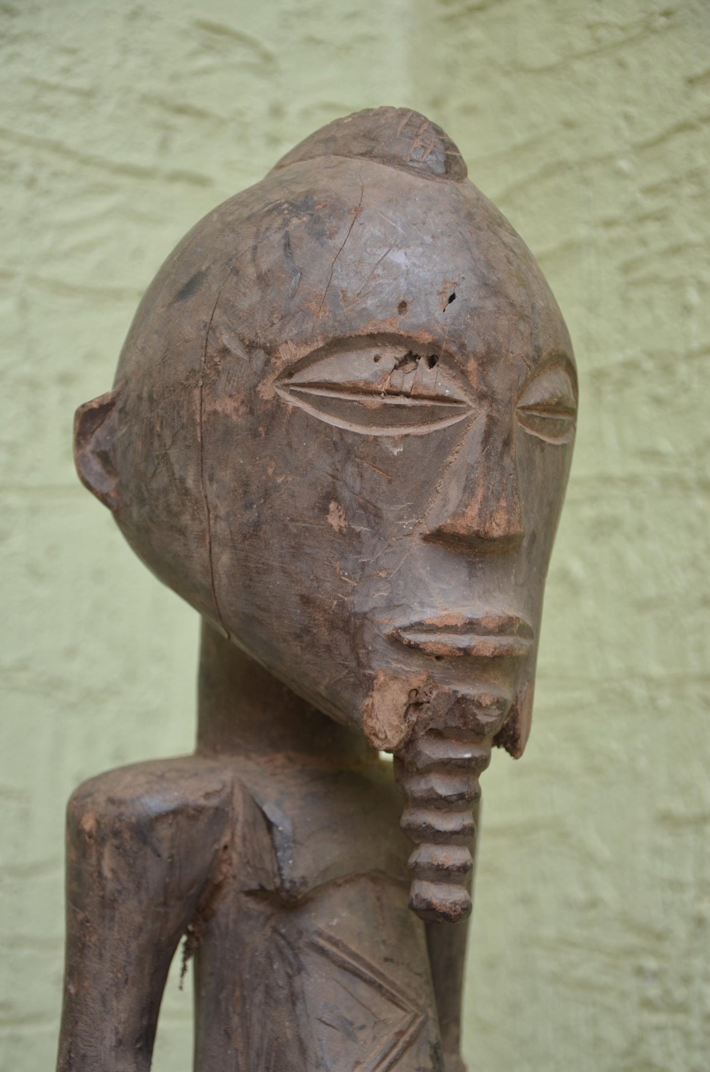 Male Singiti Statue â€“ 20" Hand-Carved Wood Hemba Ancestor Figure â€“ Congo Art.