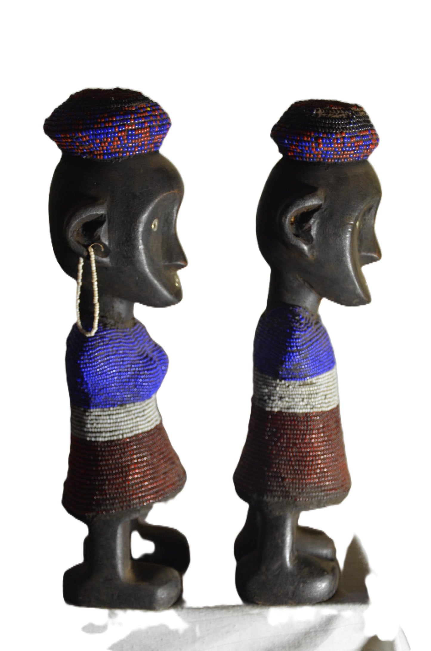 Authentic Azande Couple Statue | African Tribal Art | Hand-Carved Wood