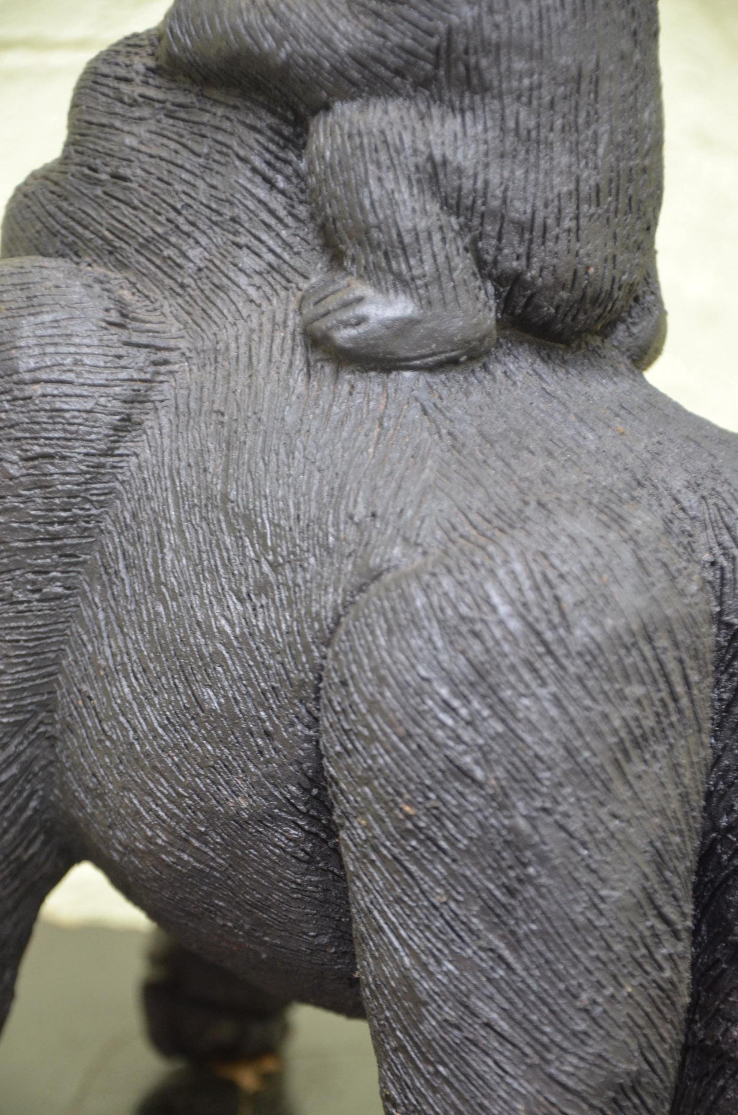 Handcrafted Clay Sculpture | Mother Gorilla Carrying Infant