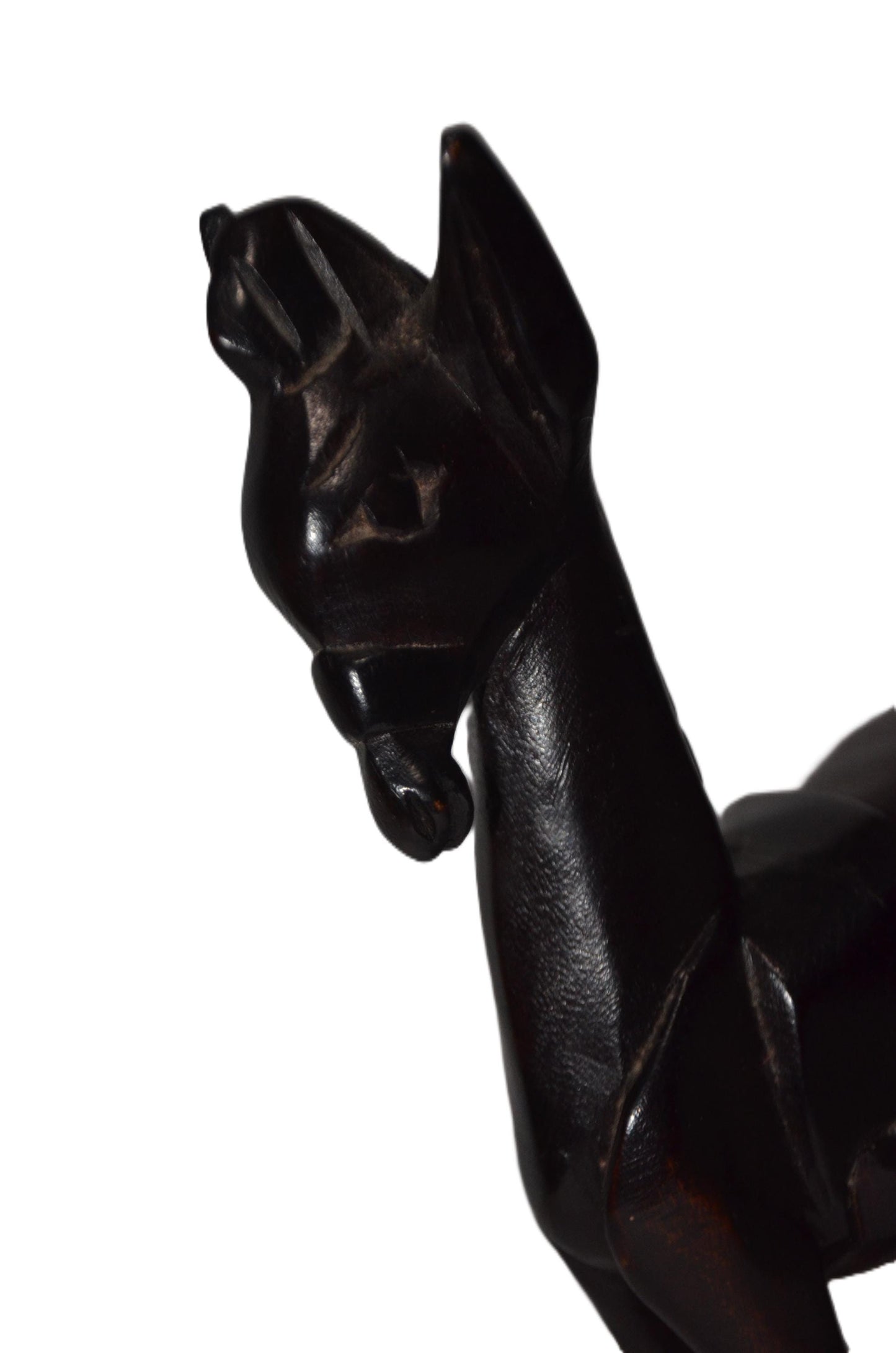 2 Pairs of Mother Horse & Calf – Handcarved Wooden Animal Figures, Home Decor