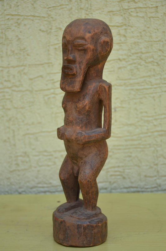 Authentic Hemba Luba Male Ancestor Figure | Congolese Art