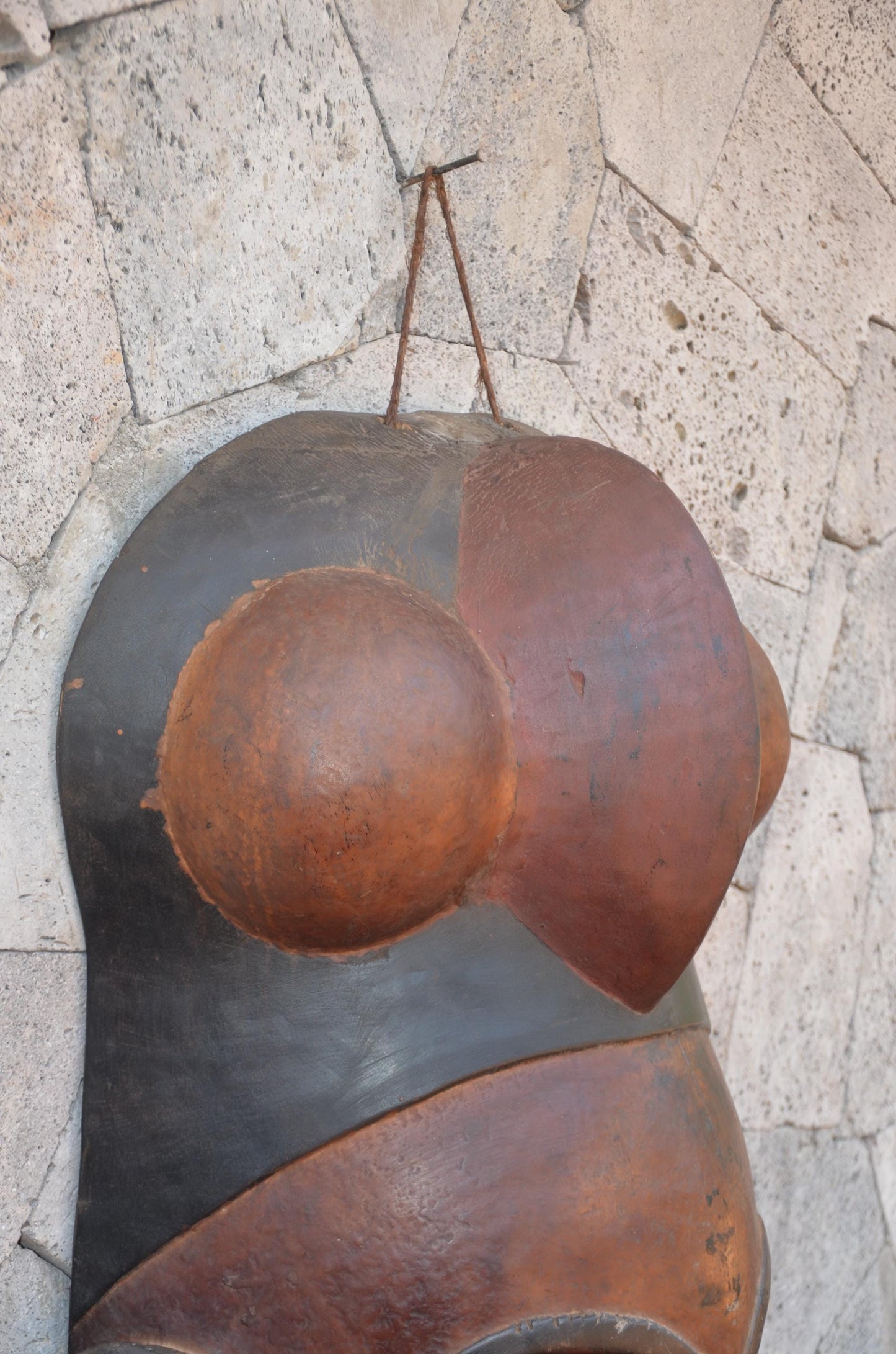 Authentic Guro-Style Mask | Large Ivorian Tribal Wall Art