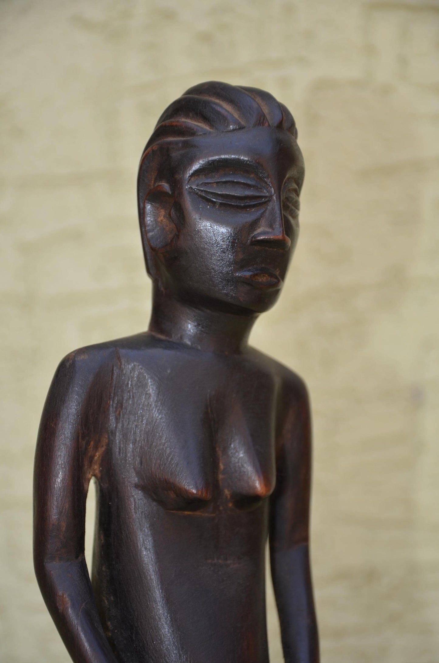 Authentic Luba Female Maternity Figure | Congolese Art