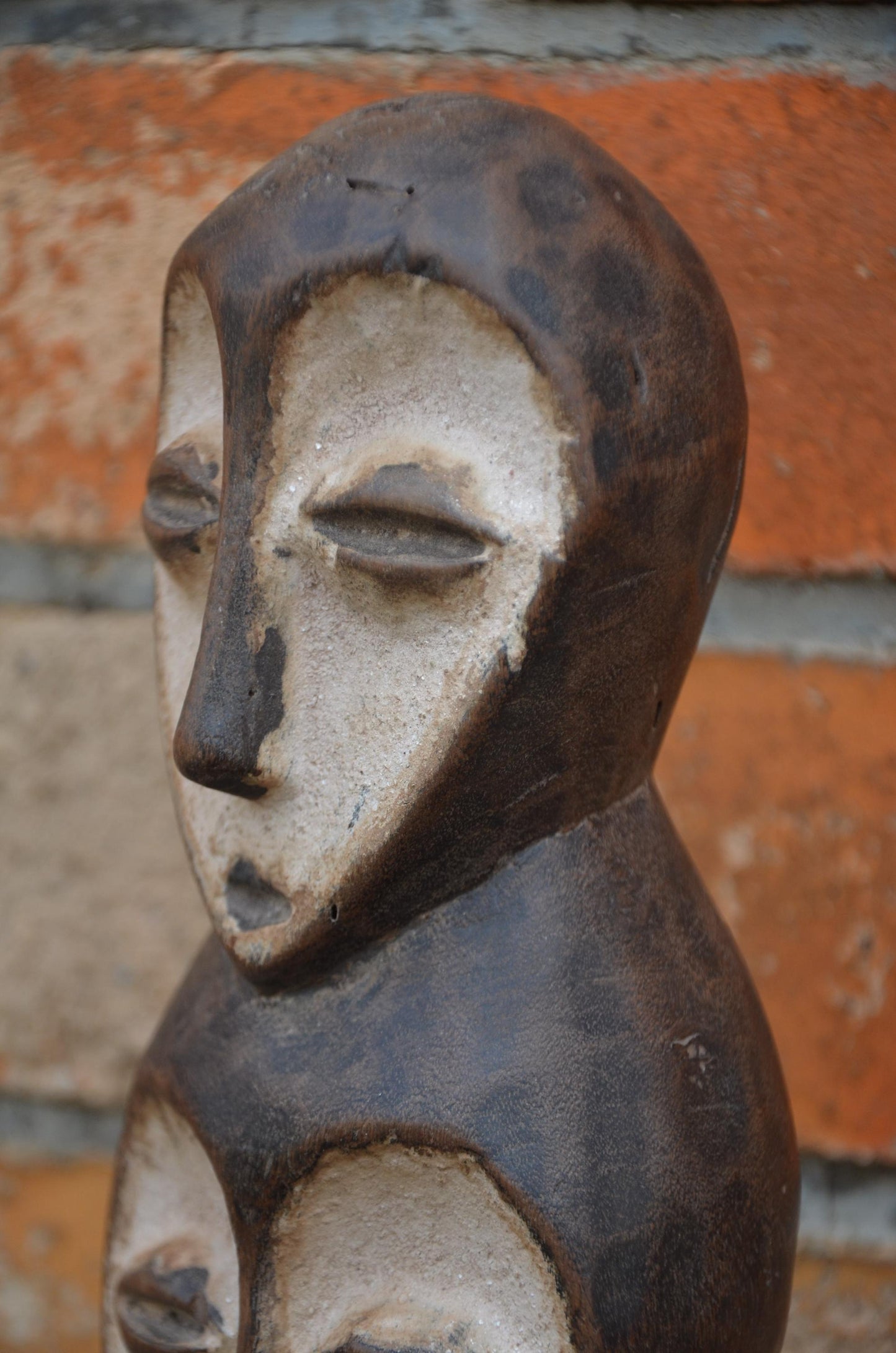 Authentic Lega Stacked Multi-Headed Figure | Rare Tribal Art