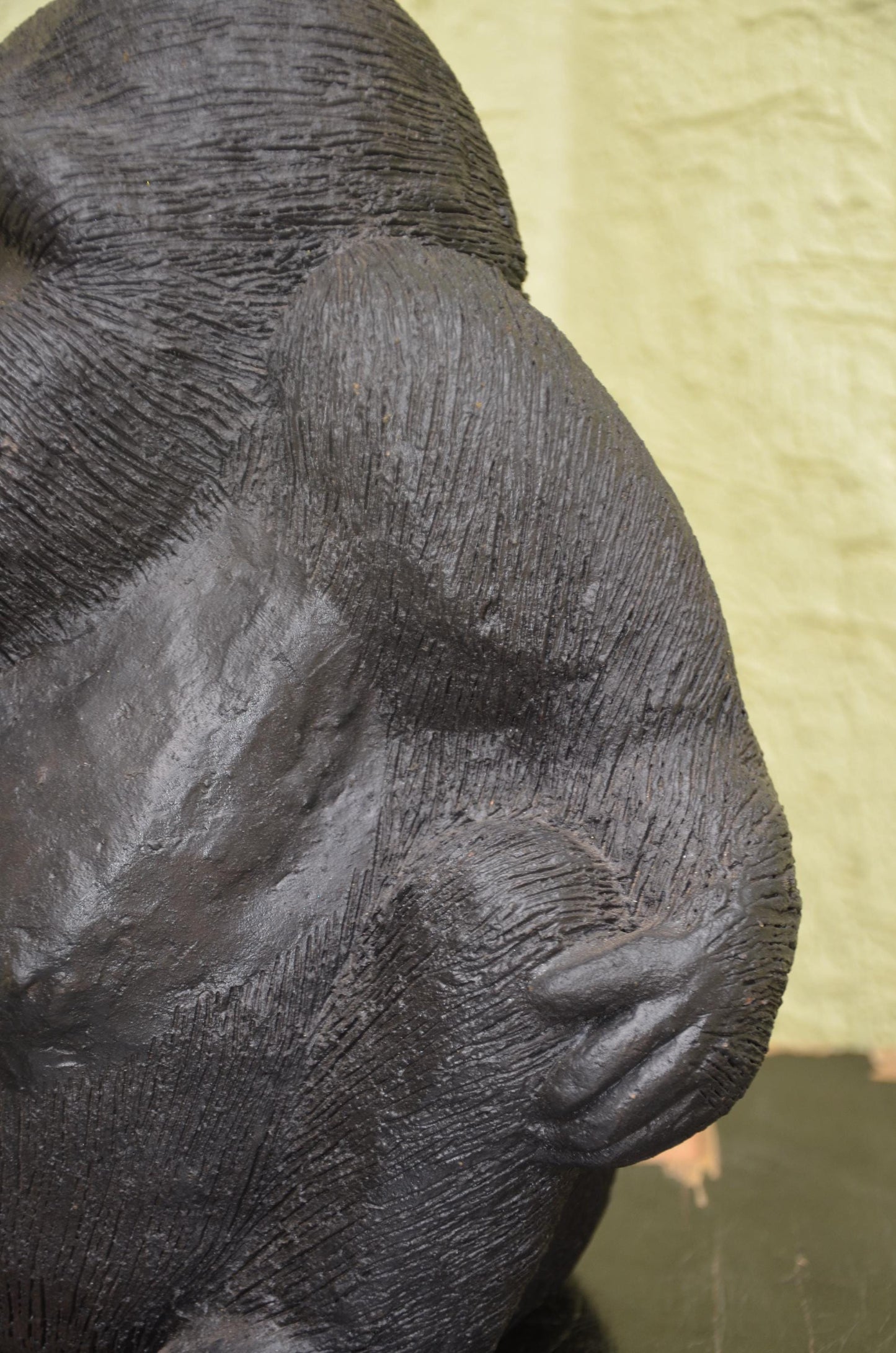 Handcrafted Clay Sculpture | Seated Gorilla