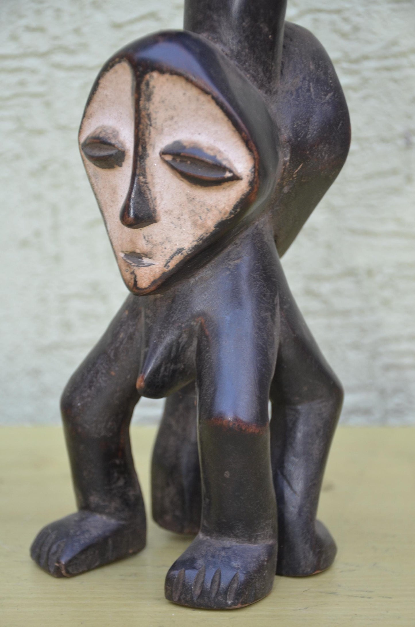 Lega Multi-Headed Wooden Figure | DRC Ethnographic Art