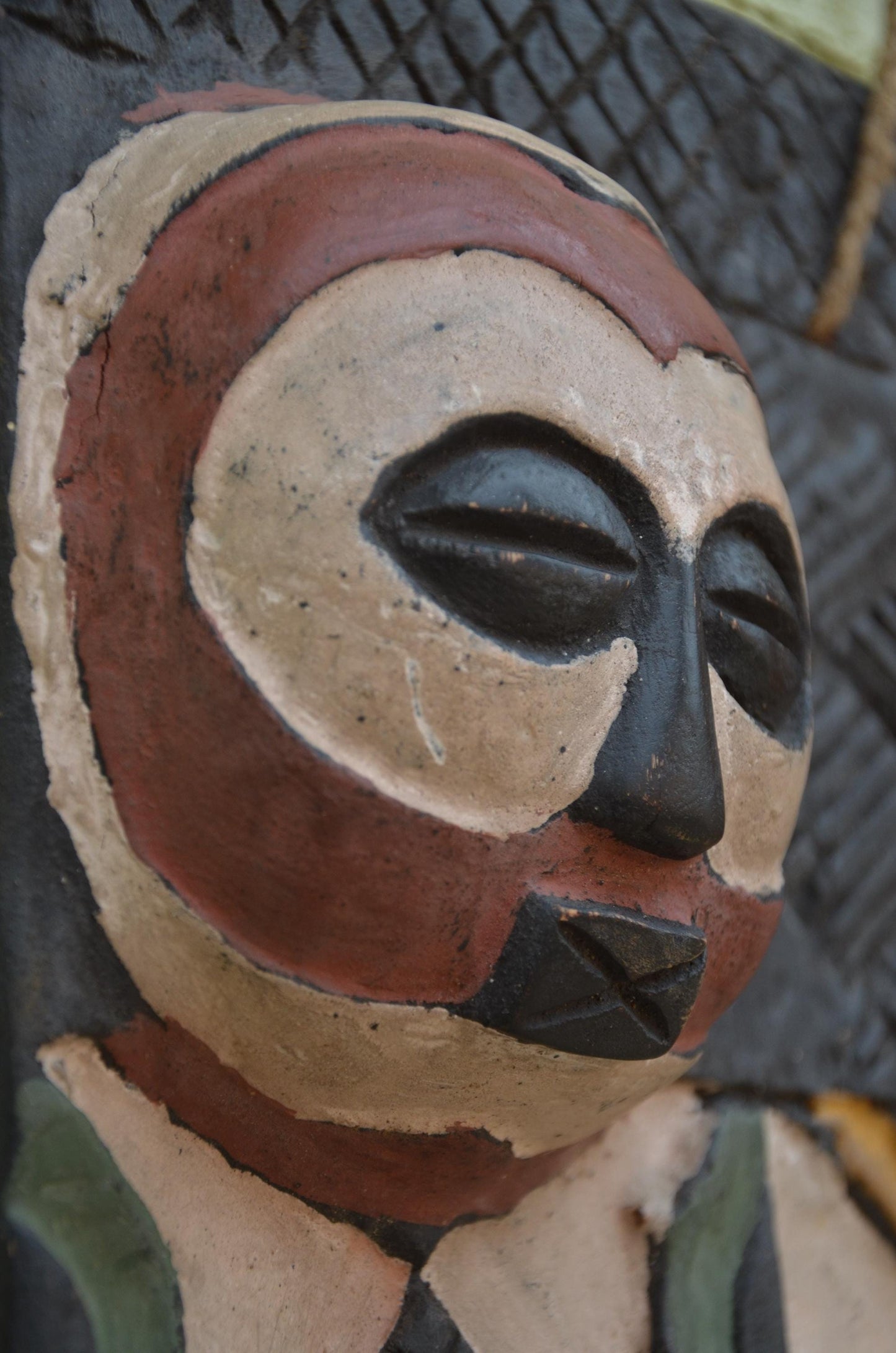 Authentic African Multi-Mask Wall Panel | Tribal Totem Art