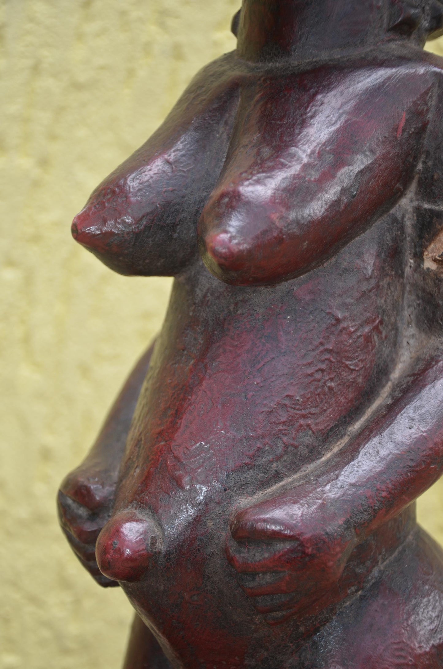 Baule Wood Statue Couple | Hand-Carved African Male and Female Figures | Ivory Coast Ancestor Art | Ethnic Sculptural Decor