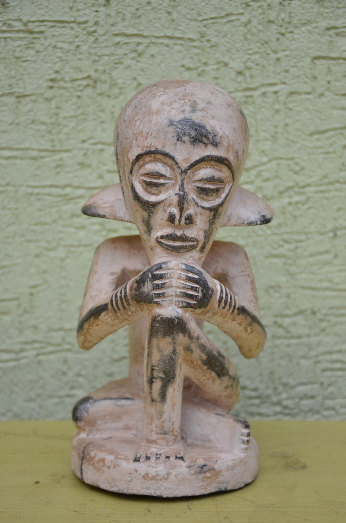 Kwele Thinker Wooden Figure | Congo Tribal Art