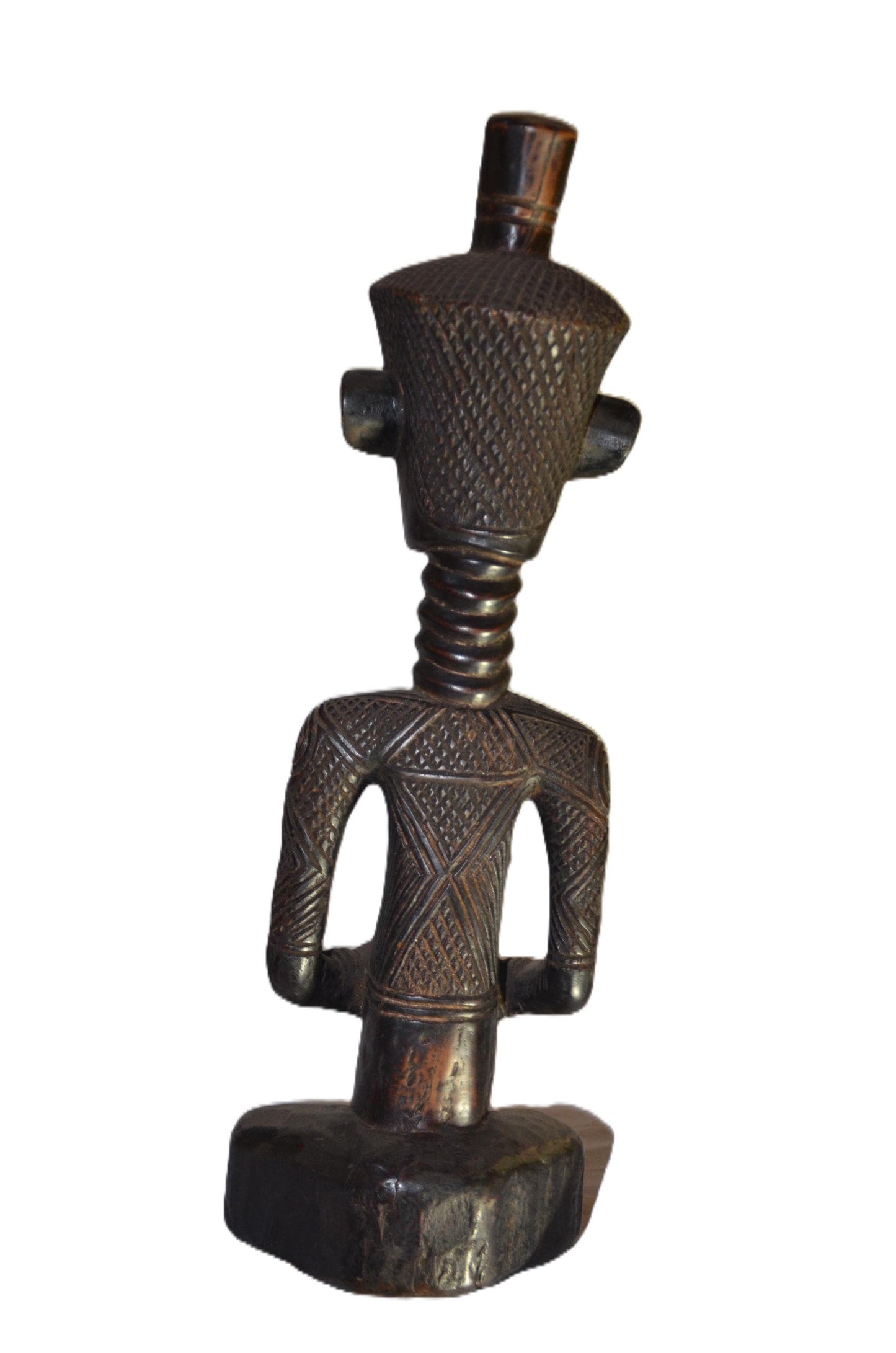 Authentic Ndeketse Statue | Male Tribal Figure | Hand-Carved Wood Art
