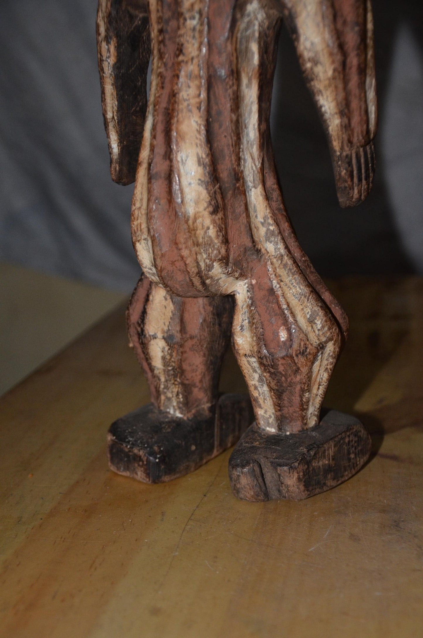 Authentic Mbole Statue | Congolese Tribal Art | Hand-Carved Wood Sculpture