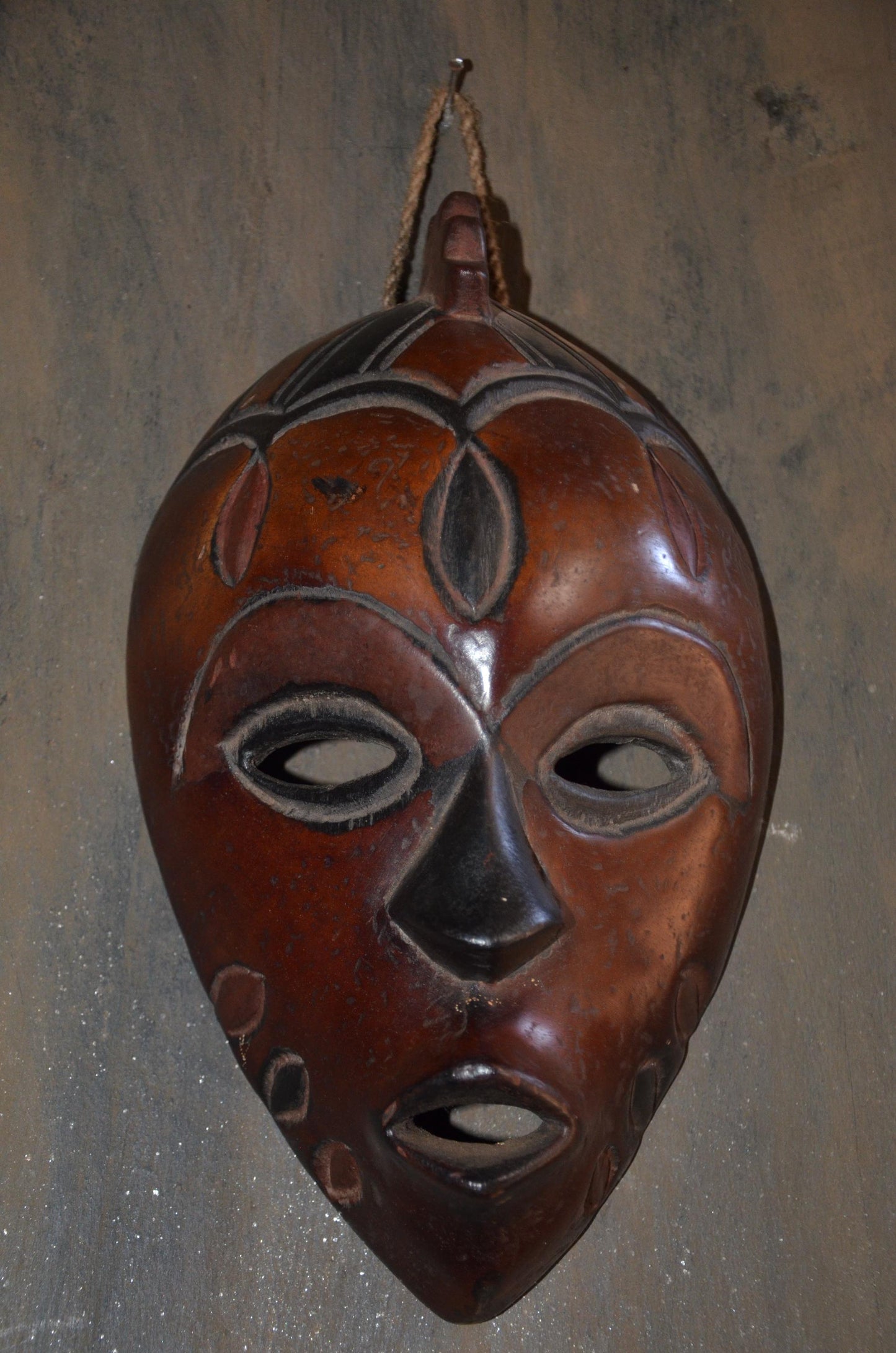 Authentic Chokwe Mask | Congolese Tribal Art | Hand-Carved Wood