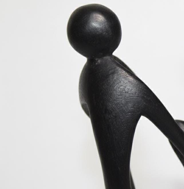 Rwandese Abstract Family – Hand-Carved Wooden Sculpture