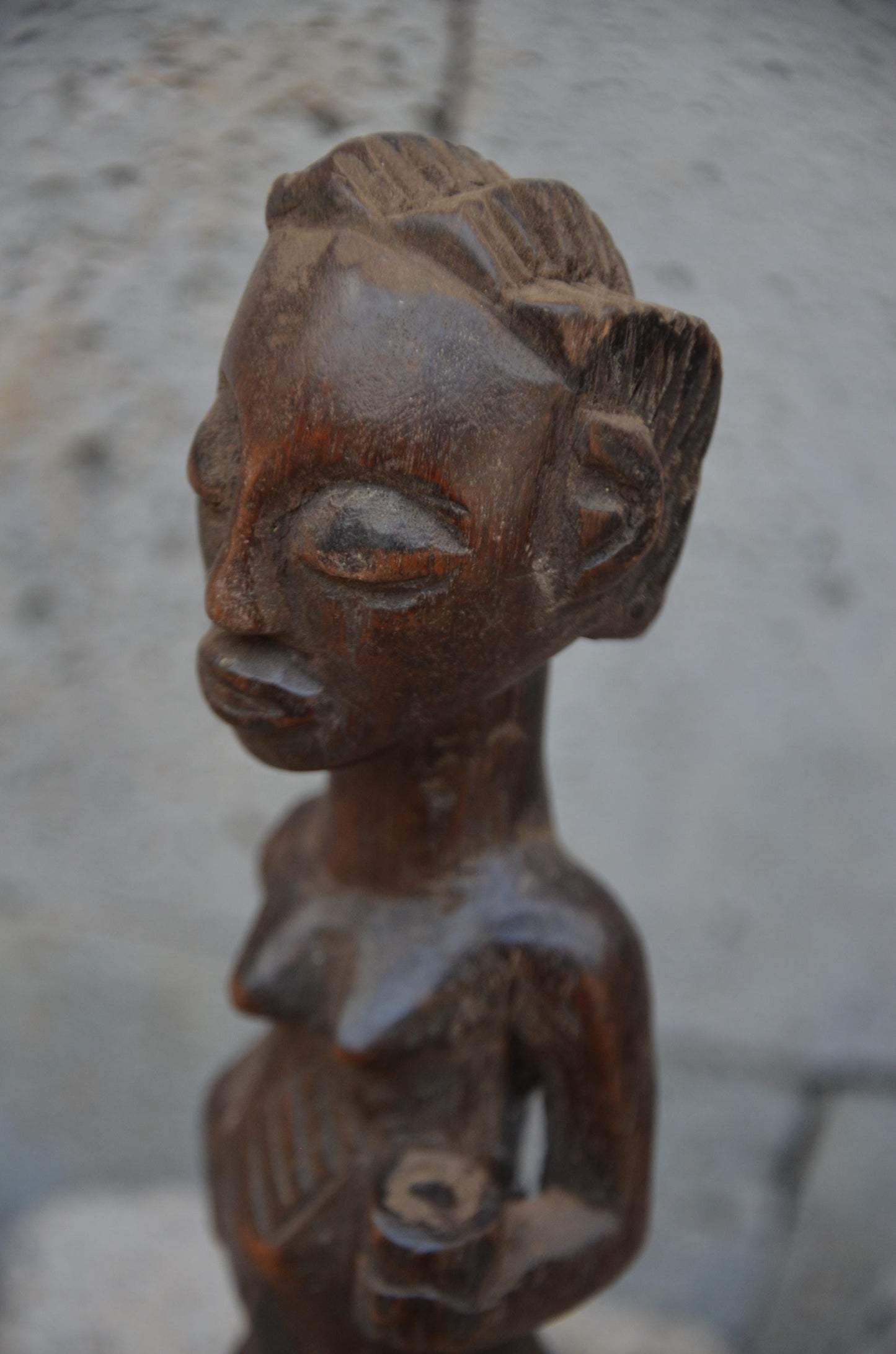 Authentic Chokwe Female Ancestor Figure | Angolan Tribal Art