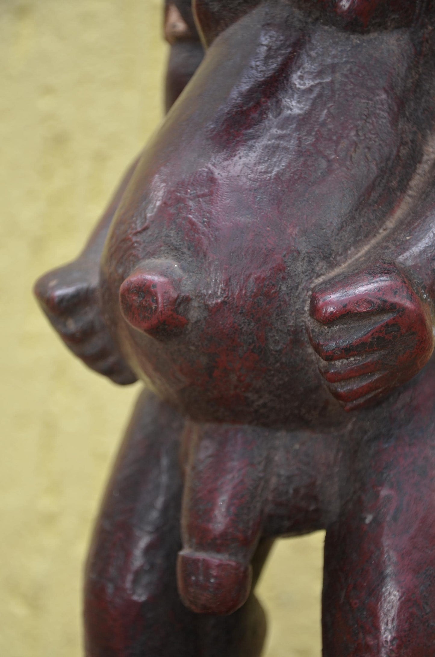 Baule Wood Statue Couple | Hand-Carved African Male and Female Figures | Ivory Coast Ancestor Art | Ethnic Sculptural Decor
