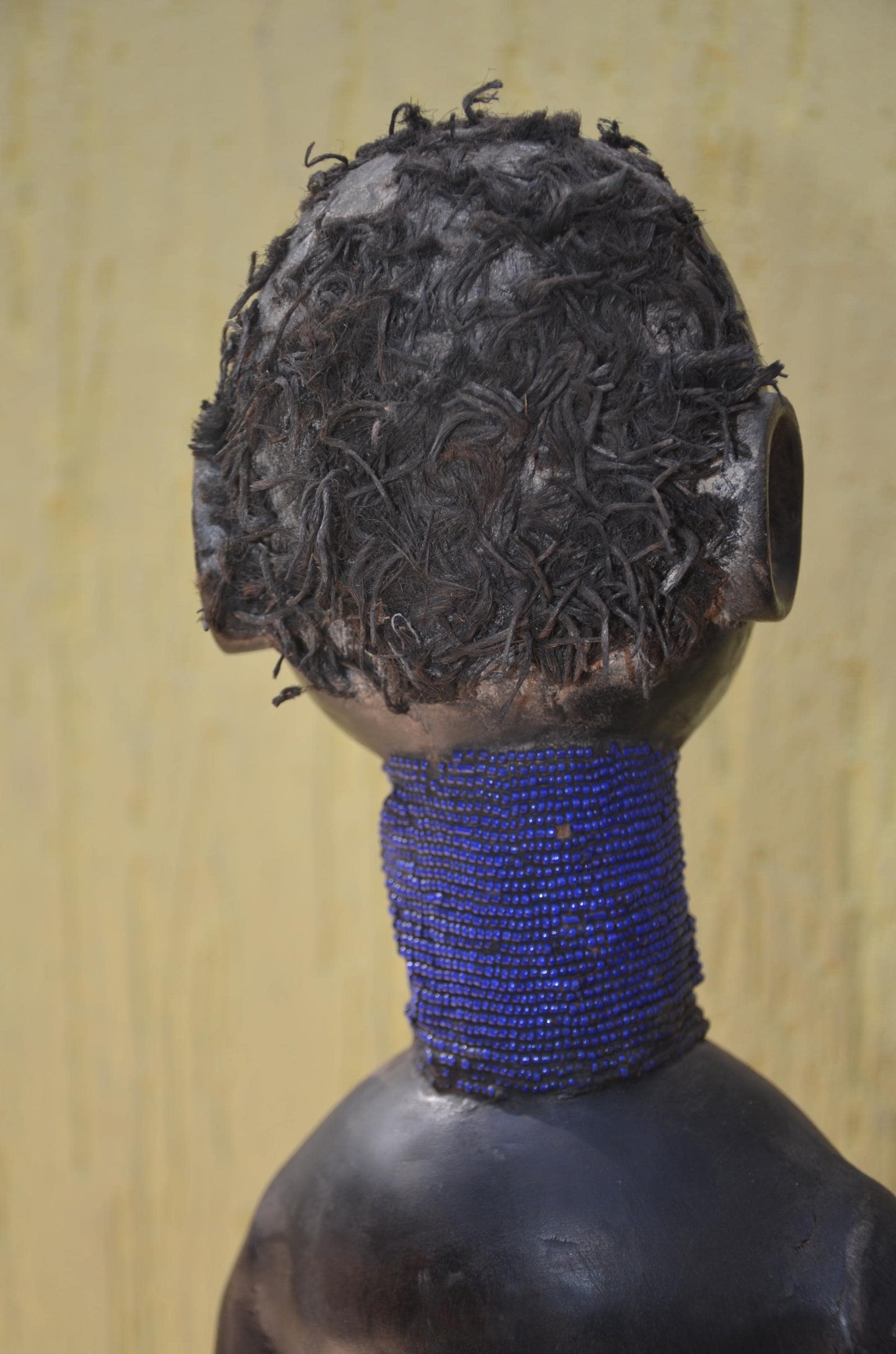 Namji Fertility Dolls – 30" Hand-Carved Beaded Dowayo Figures – Cameroon Art.