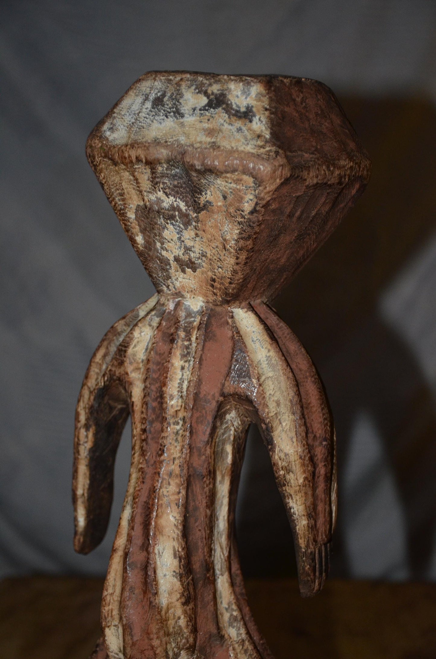 Authentic Mbole Statue | Congolese Tribal Art | Hand-Carved Wood Sculpture