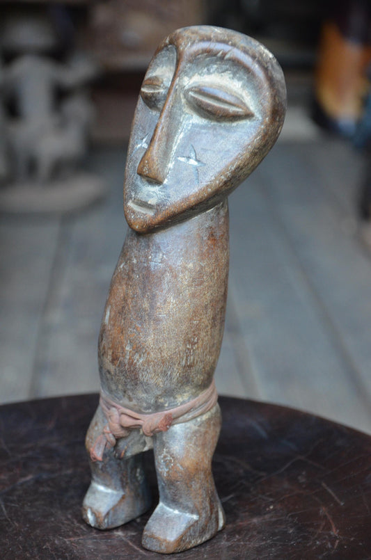 Authentic Lega Ancestor Figure | Congolese Tribal Wood Sculpture