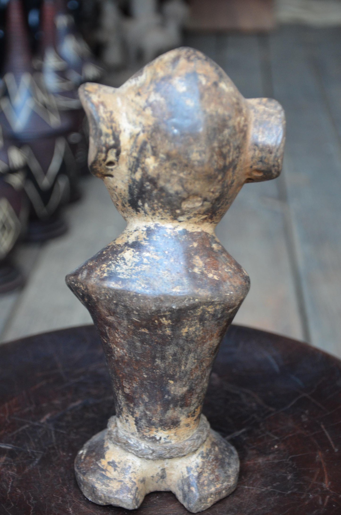 Authentic Lega Leopard Hybrid | Animal Sculpture | Tribal Wood Art
