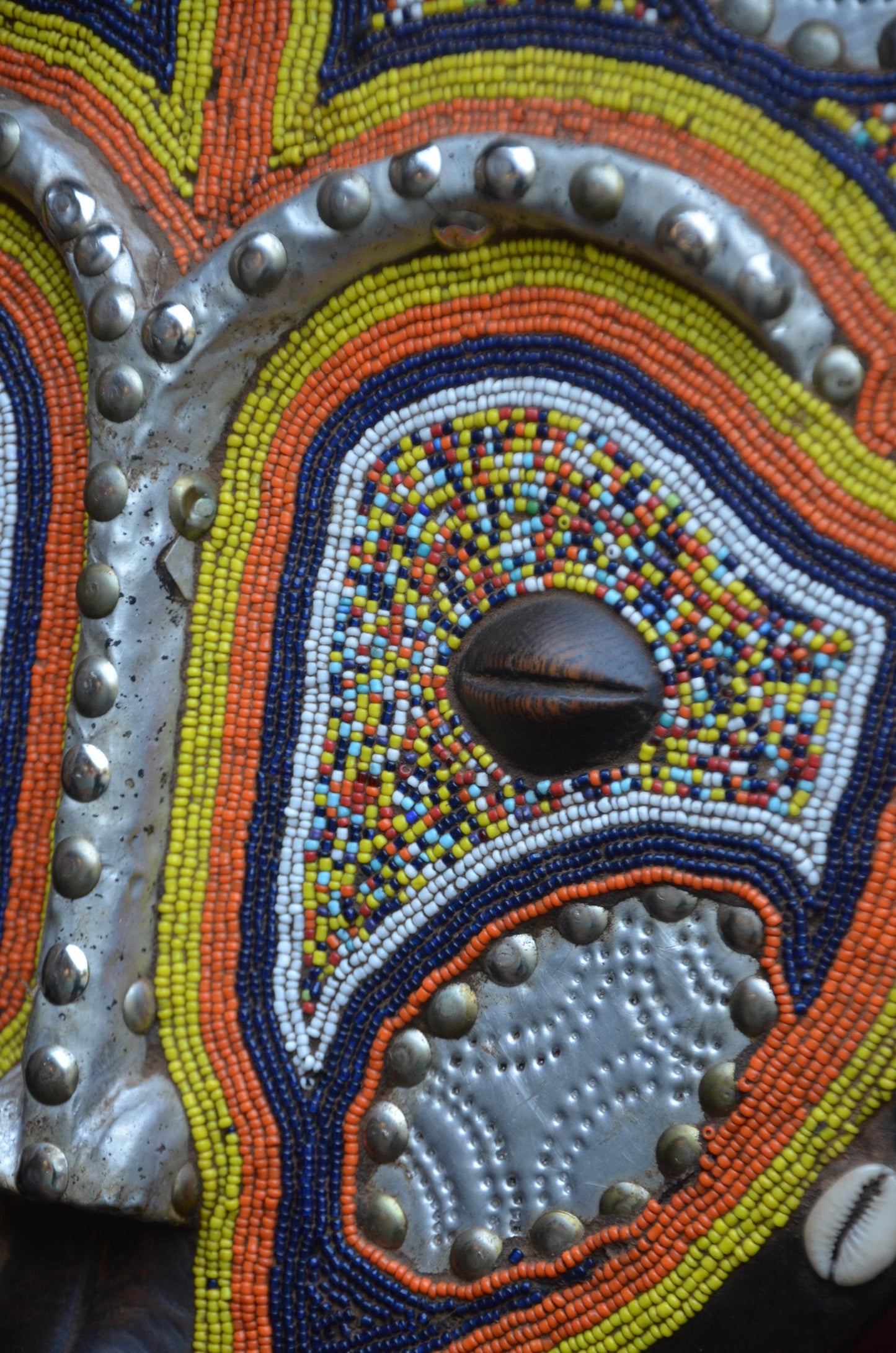 Namji Beaded Statues | King and Queen Set | Authentic African Tribal Art