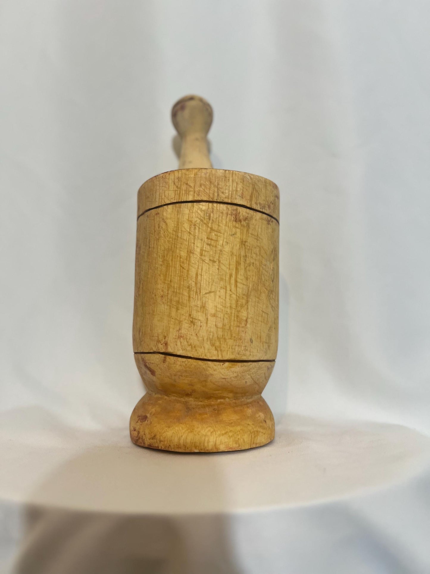 Hand Turned Wooden Mortar and Pestle Set Traditional African Spice Grinder Bowl Rustic Kitchen Decor Housewarming Gift Herb Crusher