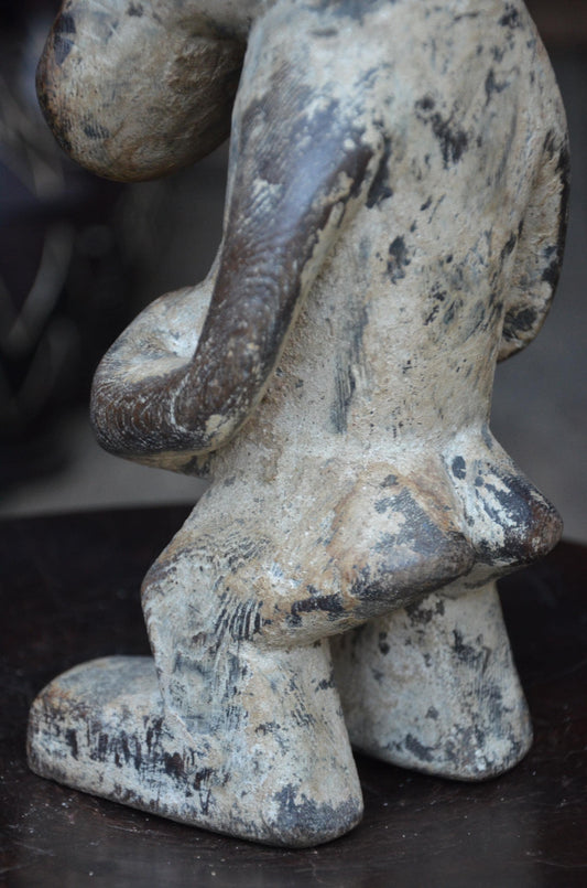 Authentic Hemba Style Statue | Chimpanzee Power Figure | Tribal Wood Art