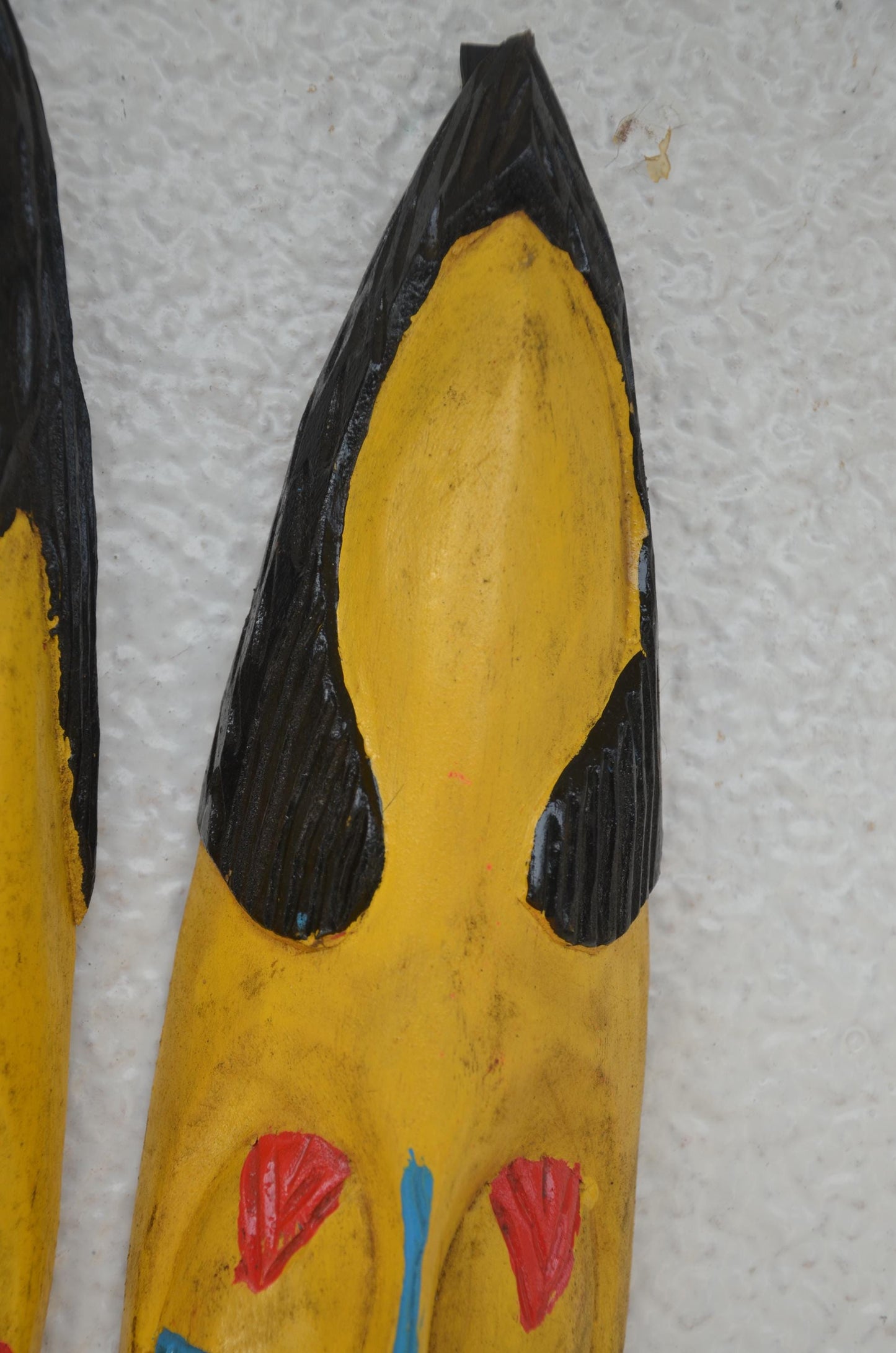 Hand-Carved Nyiginya Kingdom Wooden Facemask Couple | African Tribal Wall Art Decor