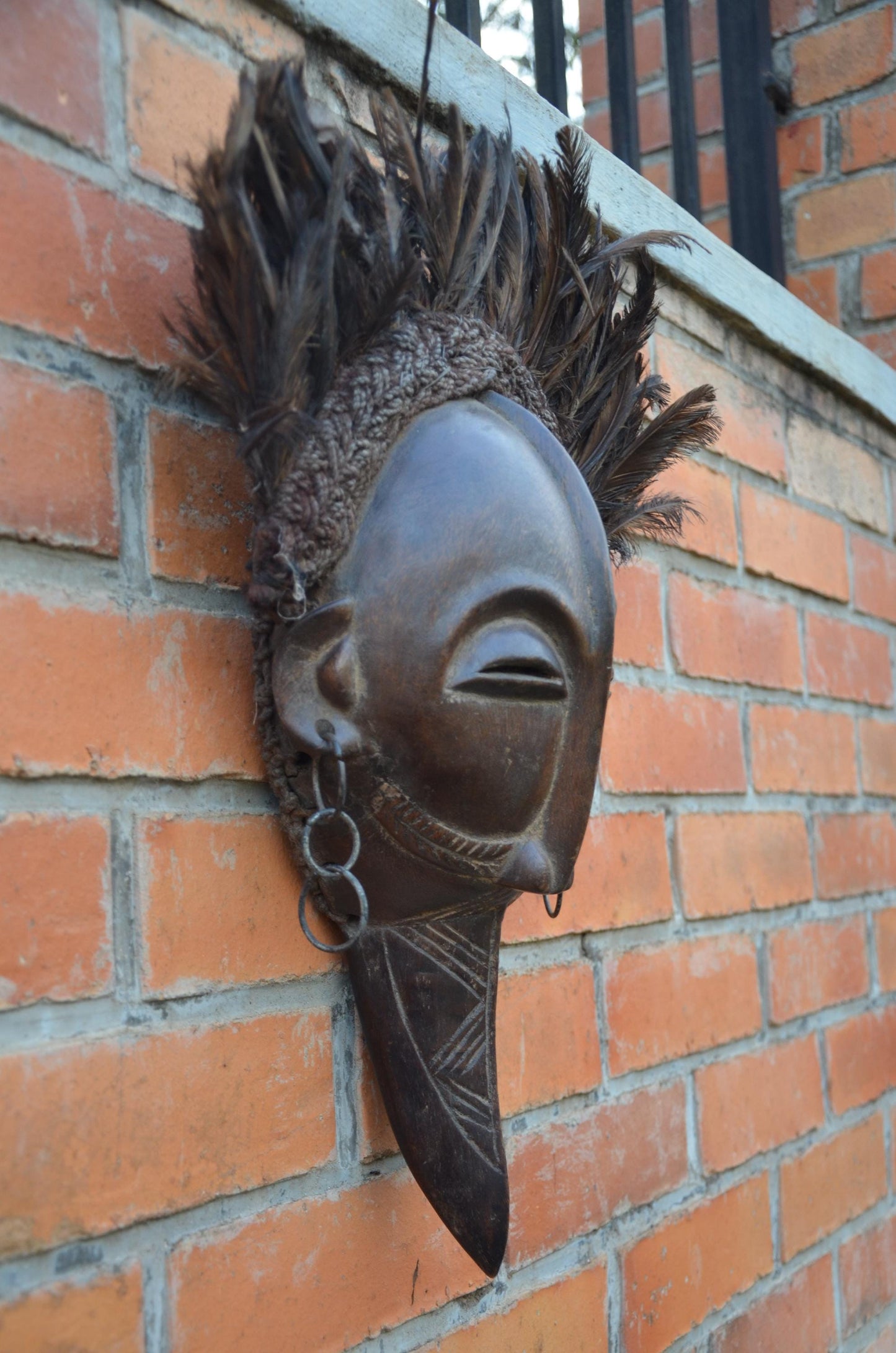 Authentic Pende/Mbagani Facial Mask | Congolese Tribal Art