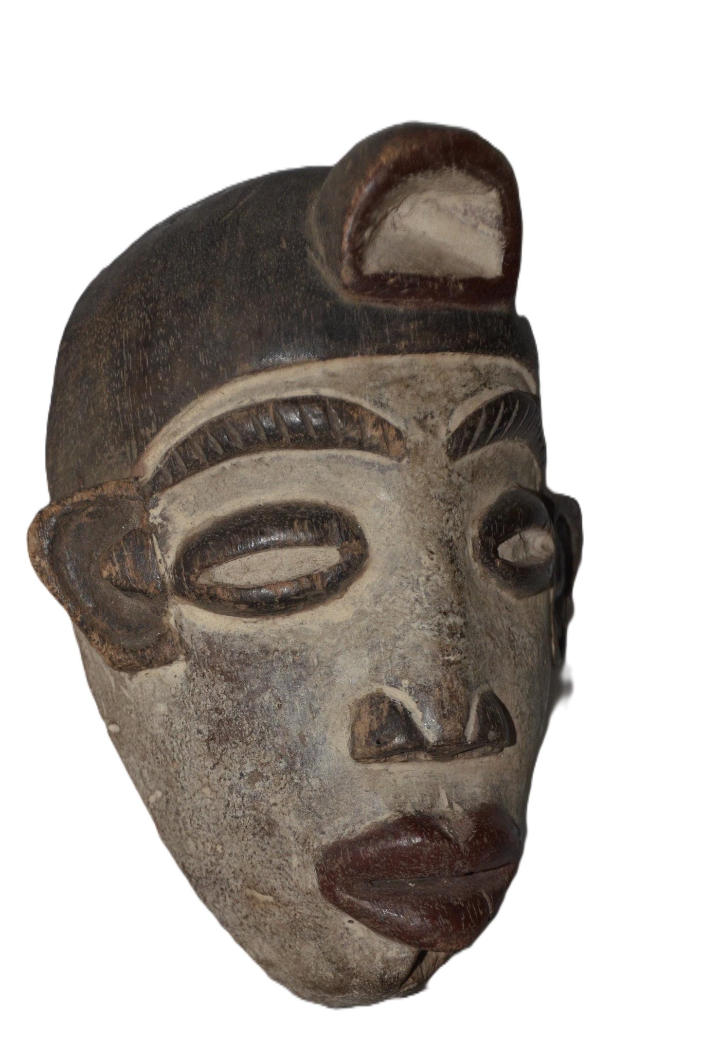 Authentic Bapunu Mask | Punu Tribal Art | Congolese Wood Wall Sculpture