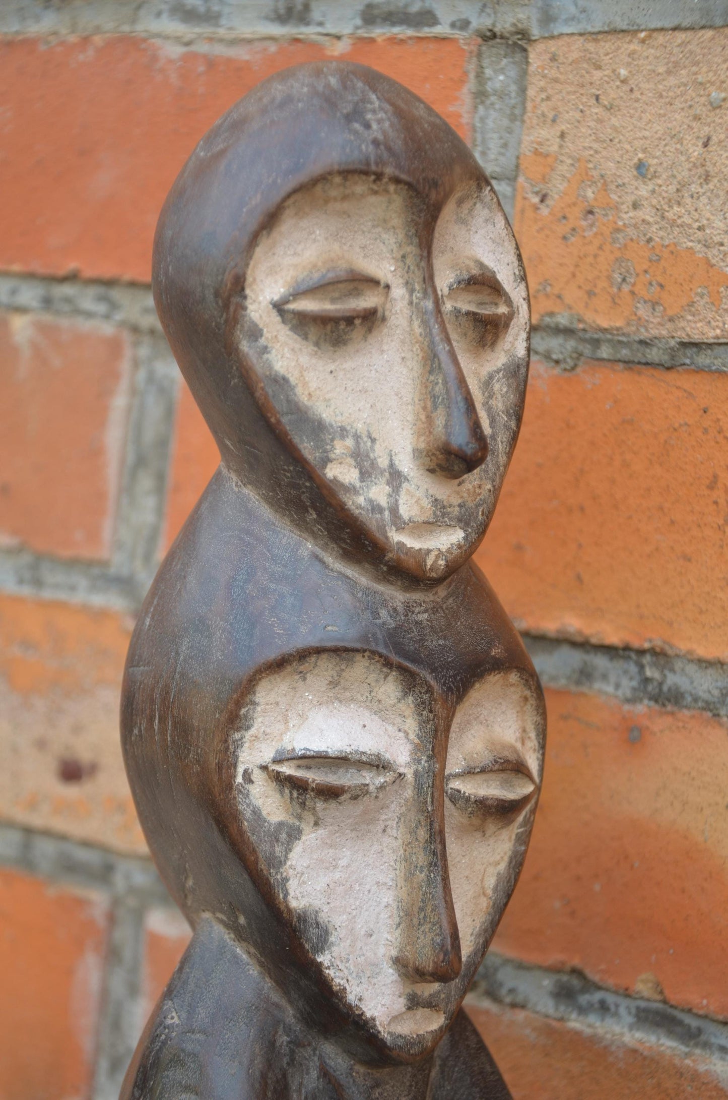 Authentic Lega Multi-Headed Figure | Rare Congolese Art
