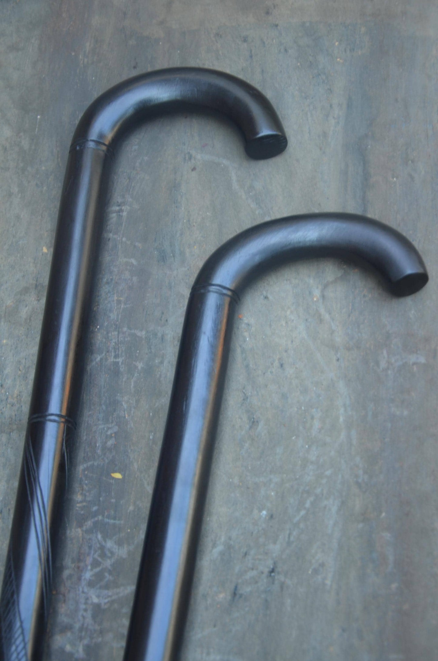 Hand-Carved African Walking Cane | Artisanal Wooden Staff | Tribal Wood Art