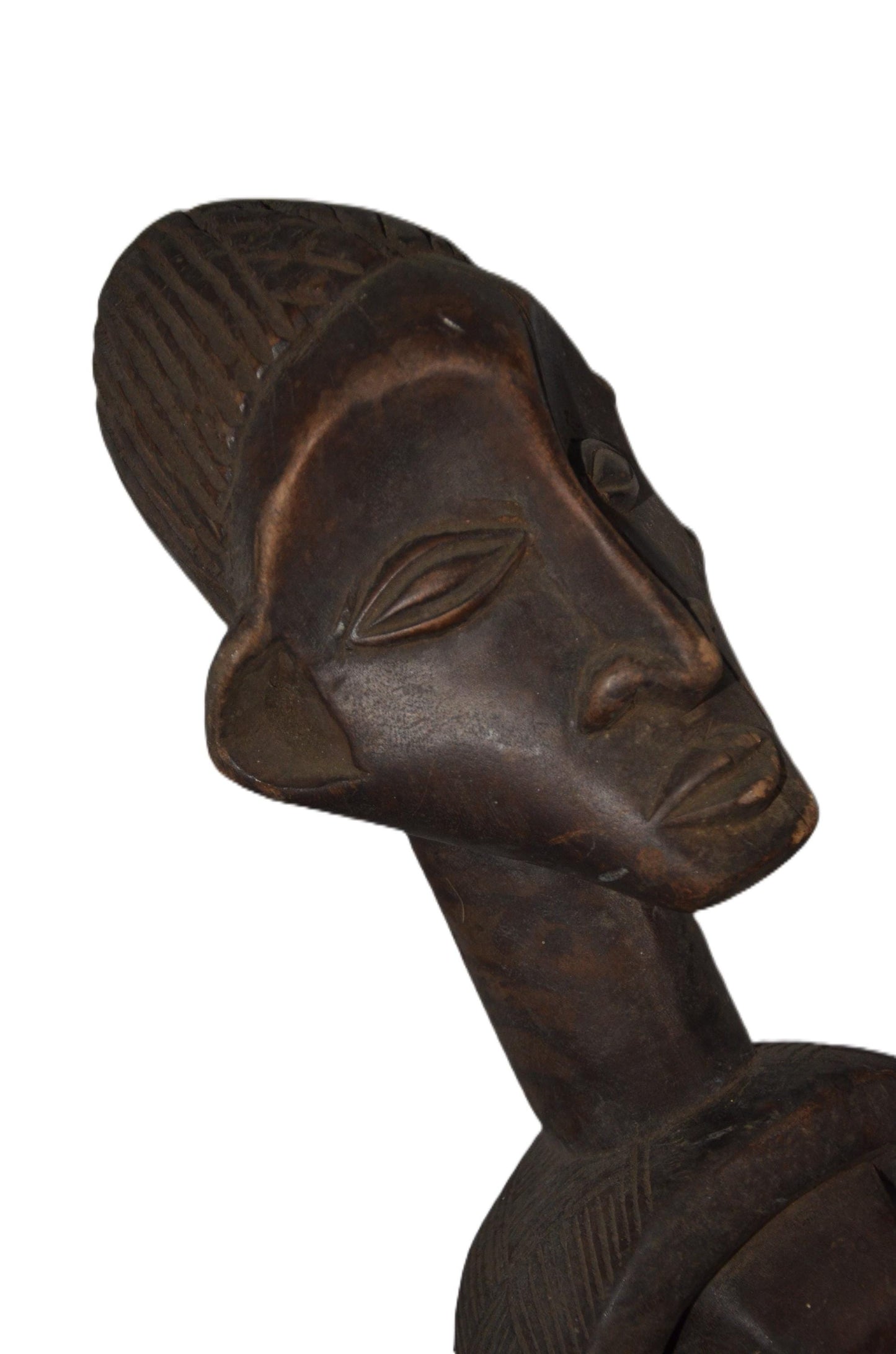 Azande Statue – African Tribal Figure, Handcarved Wooden Art Decor