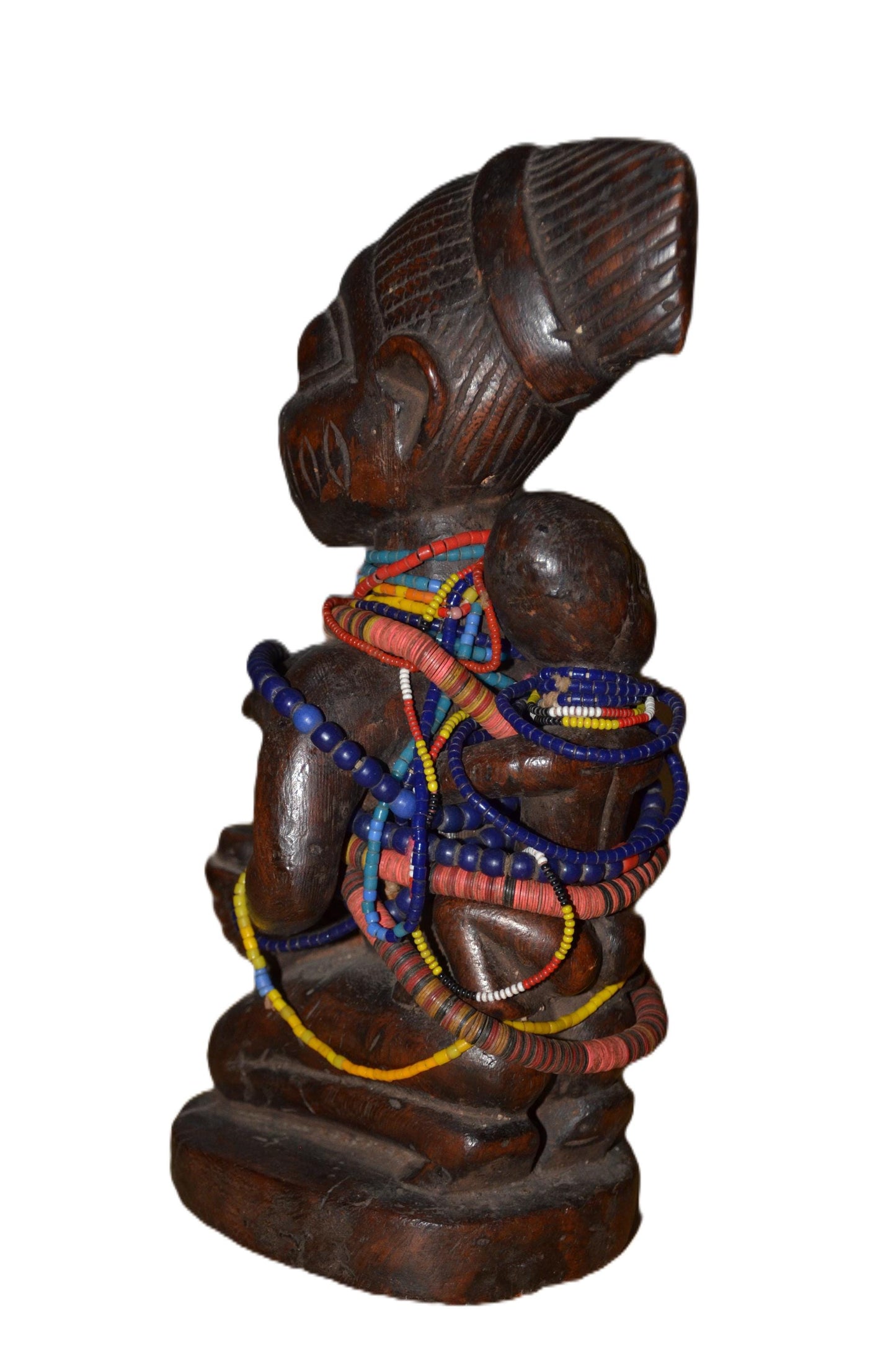 Authentic Mumuye Statue | Nigerian Tribal Figure | Abstract Wood Sculpture