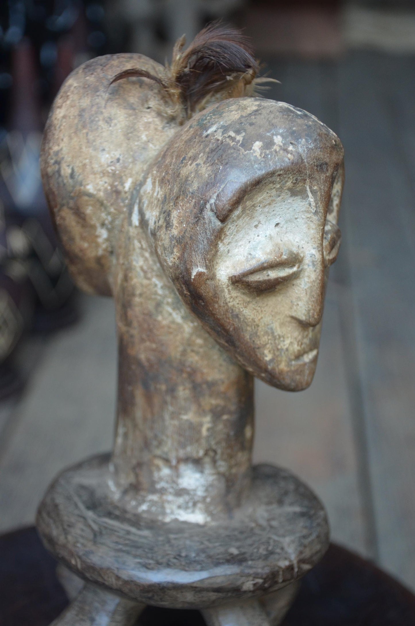 Authentic Lega Double-Headed Figure | Tribal Art | Congolese Sculpture