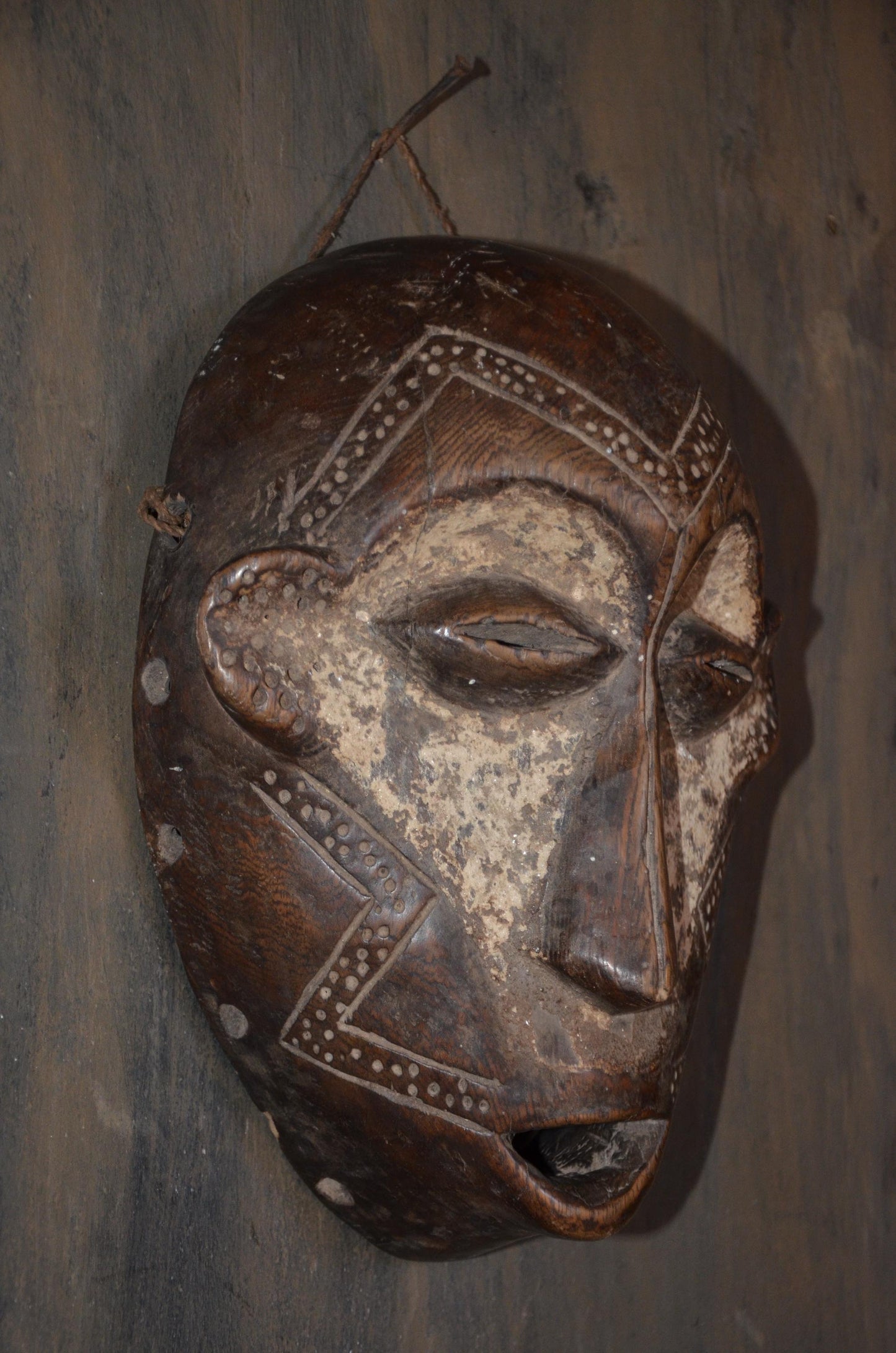 Authentic Bembe Mask | Congolese Tribal Art | Hand-Carved Wood