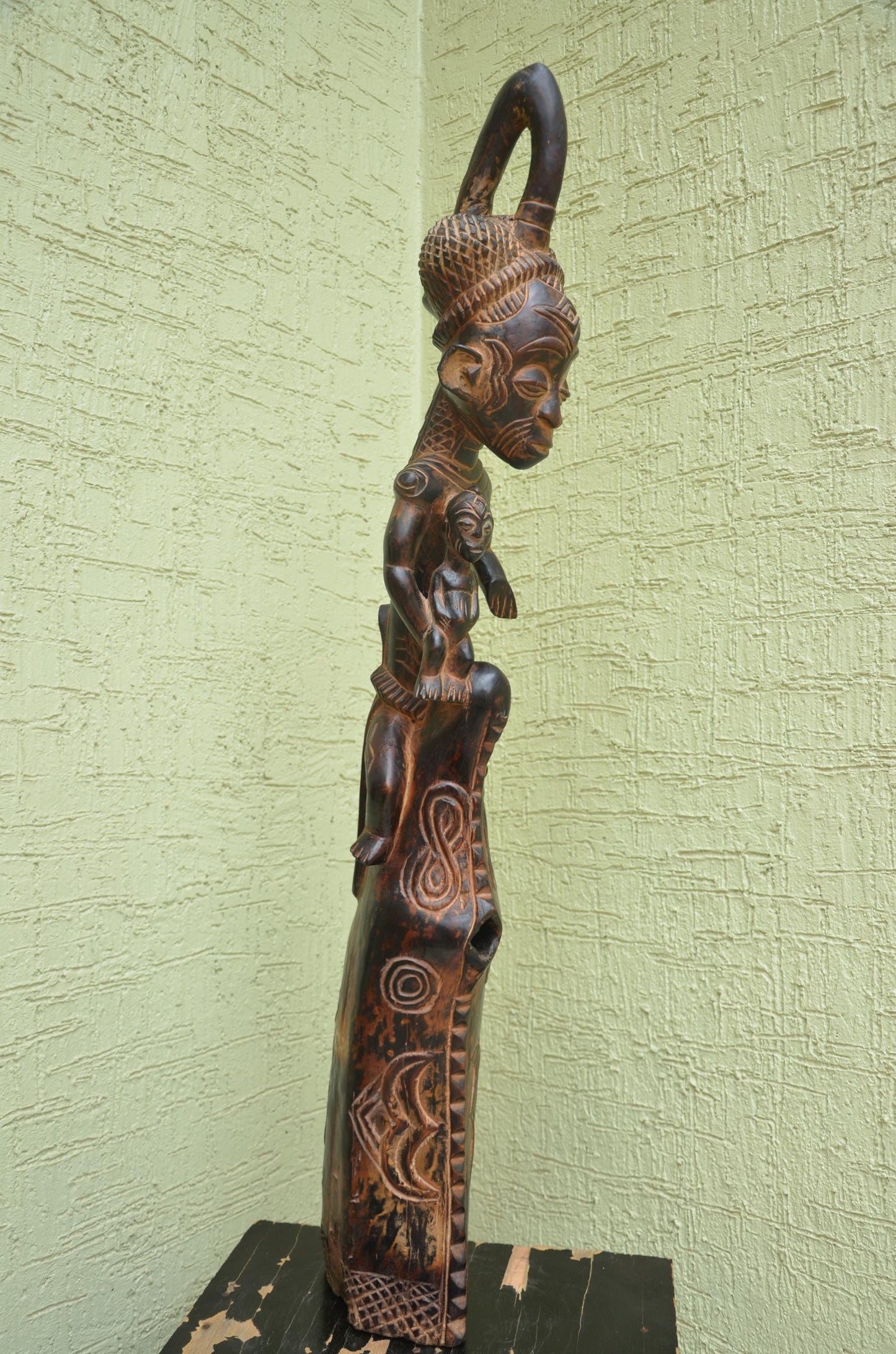 Authentic Senufo-Style Maternity Figure | West African Ancestral Art