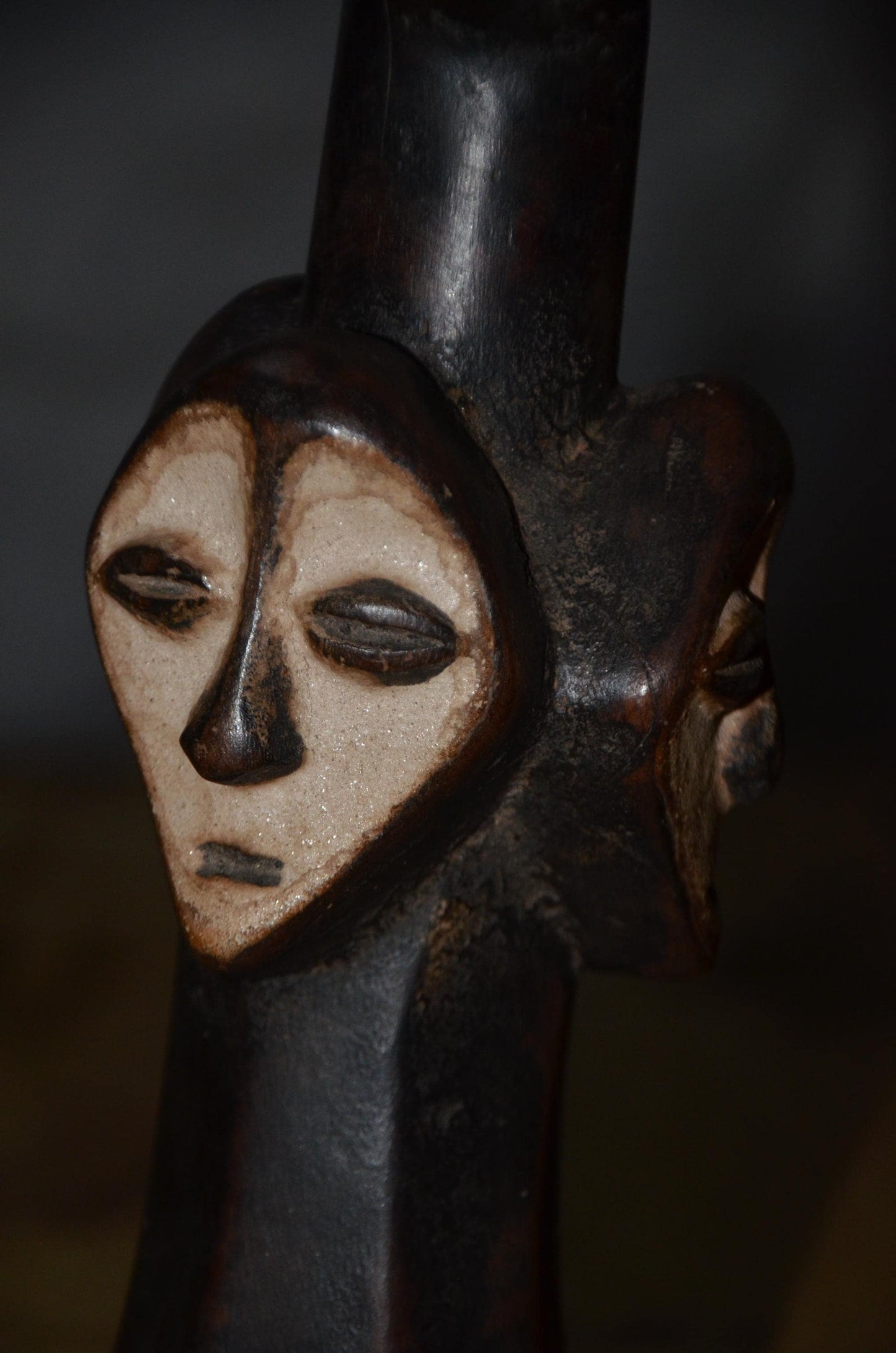 Authentic Lega Statue | Congolese Tribal Art | Hand-Carved Wood Sculpture