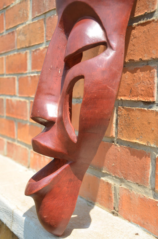 Authentic Rwandan Decorative Wall Mask | East African Art
