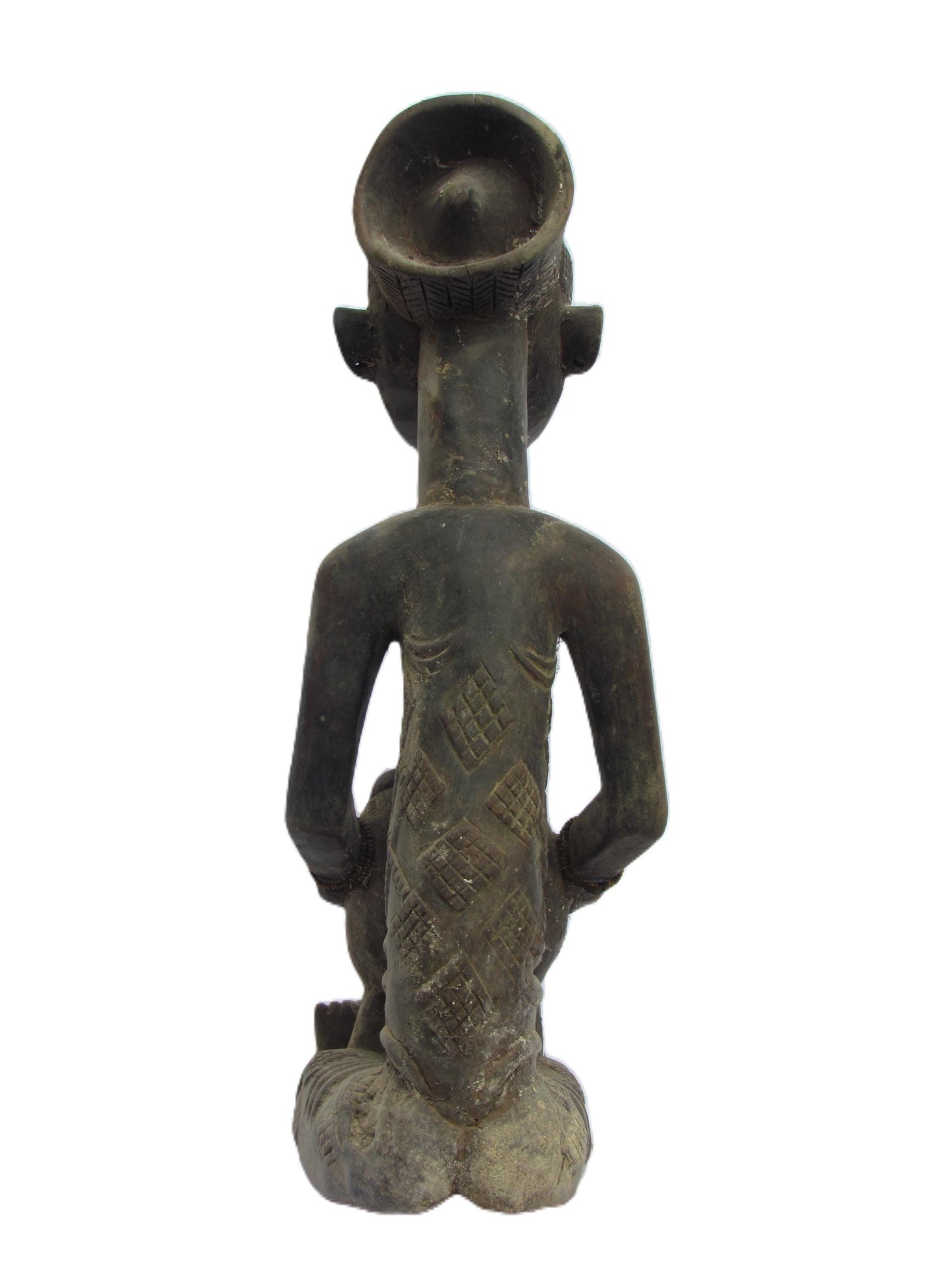 Luba Seated Female Bowl Bearer Congo