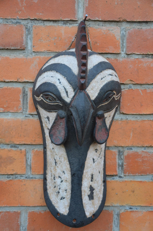 Authentic Zoomorphic Rooster/Cockerel Mask | Tribal Art