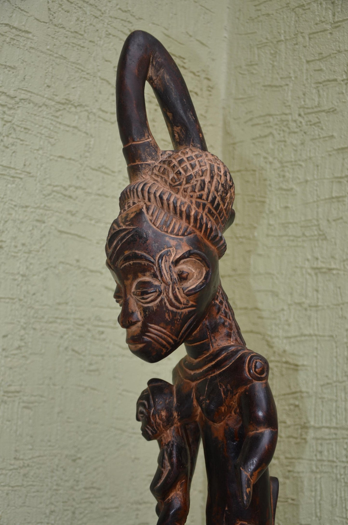 Authentic Senufo-Style Maternity Figure | West African Ancestral Art