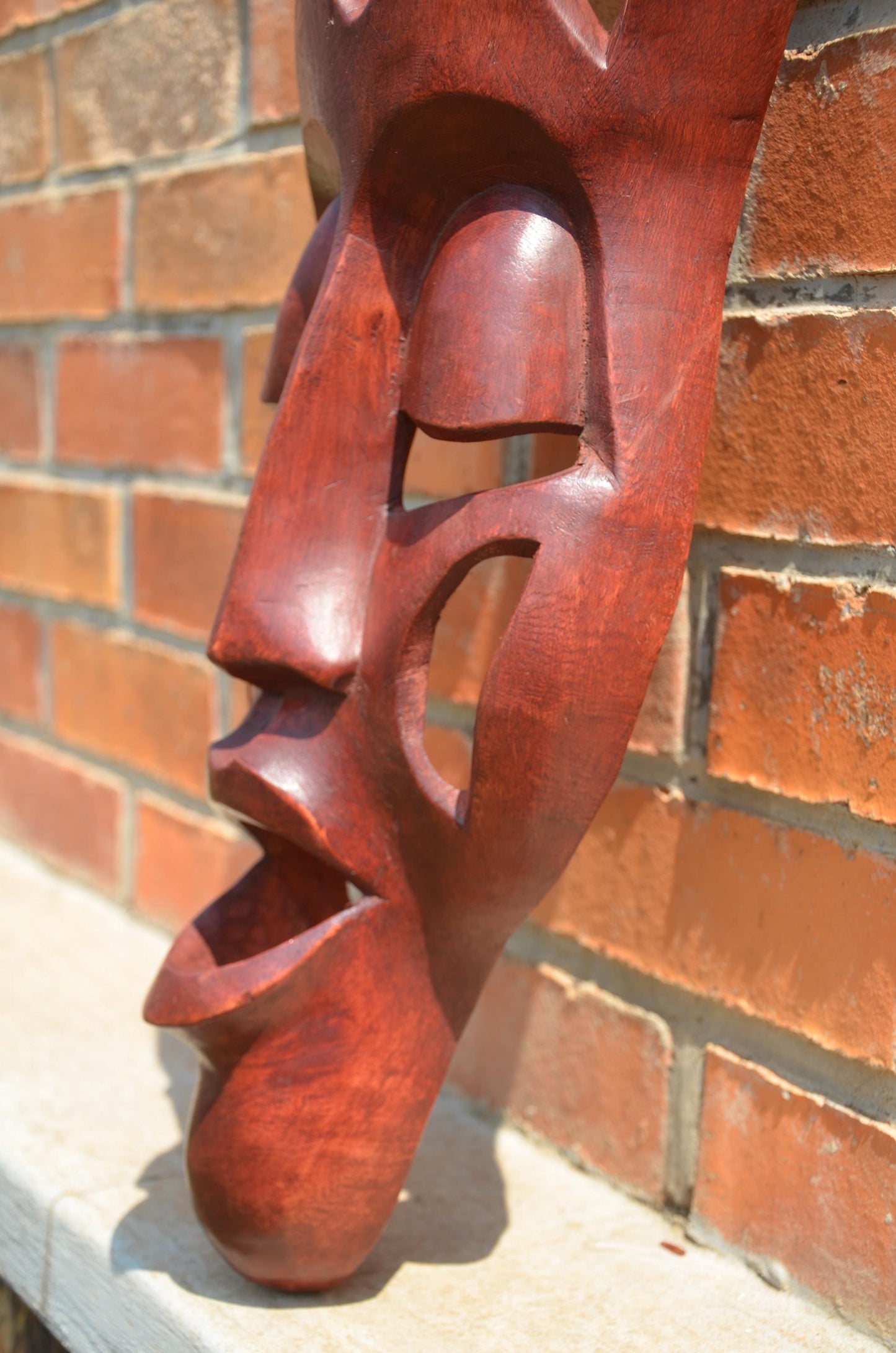Authentic Large Rwandan Decorative Wall Mask | East African Art