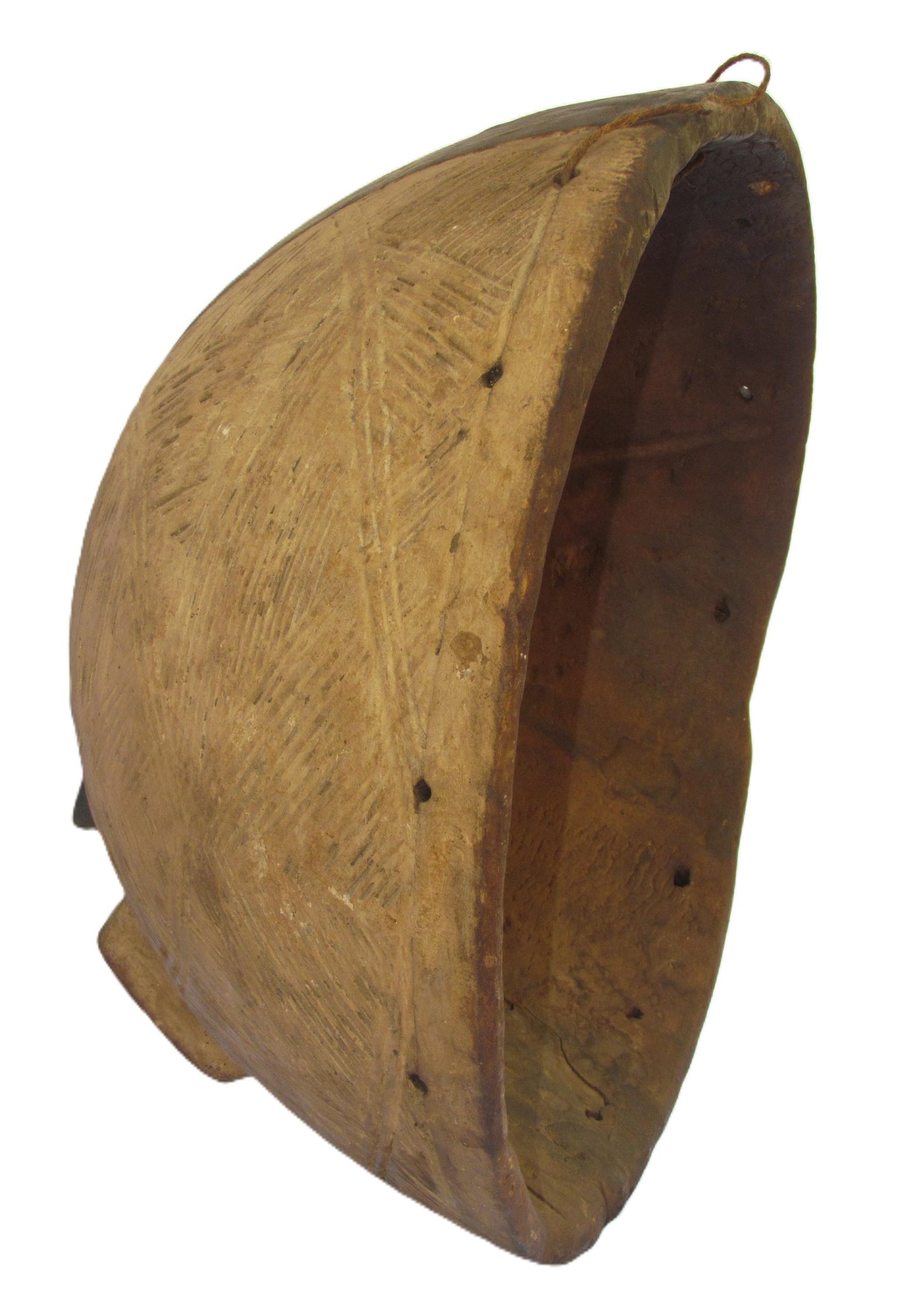 Rare Authentic Luba Kifwebe Mask from former Zaire, now Democratic Republic of Congo, Exceptional Ceremonial Tribal Mask by the Luba People.