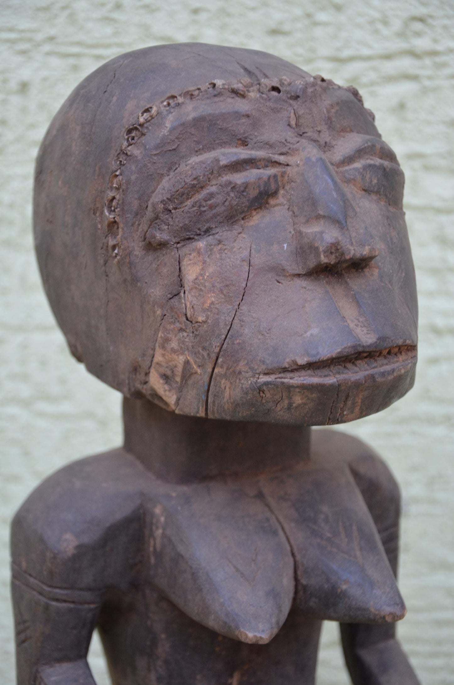 Luba Female Bowl Bearer Figure | DRC Ethnographic Art