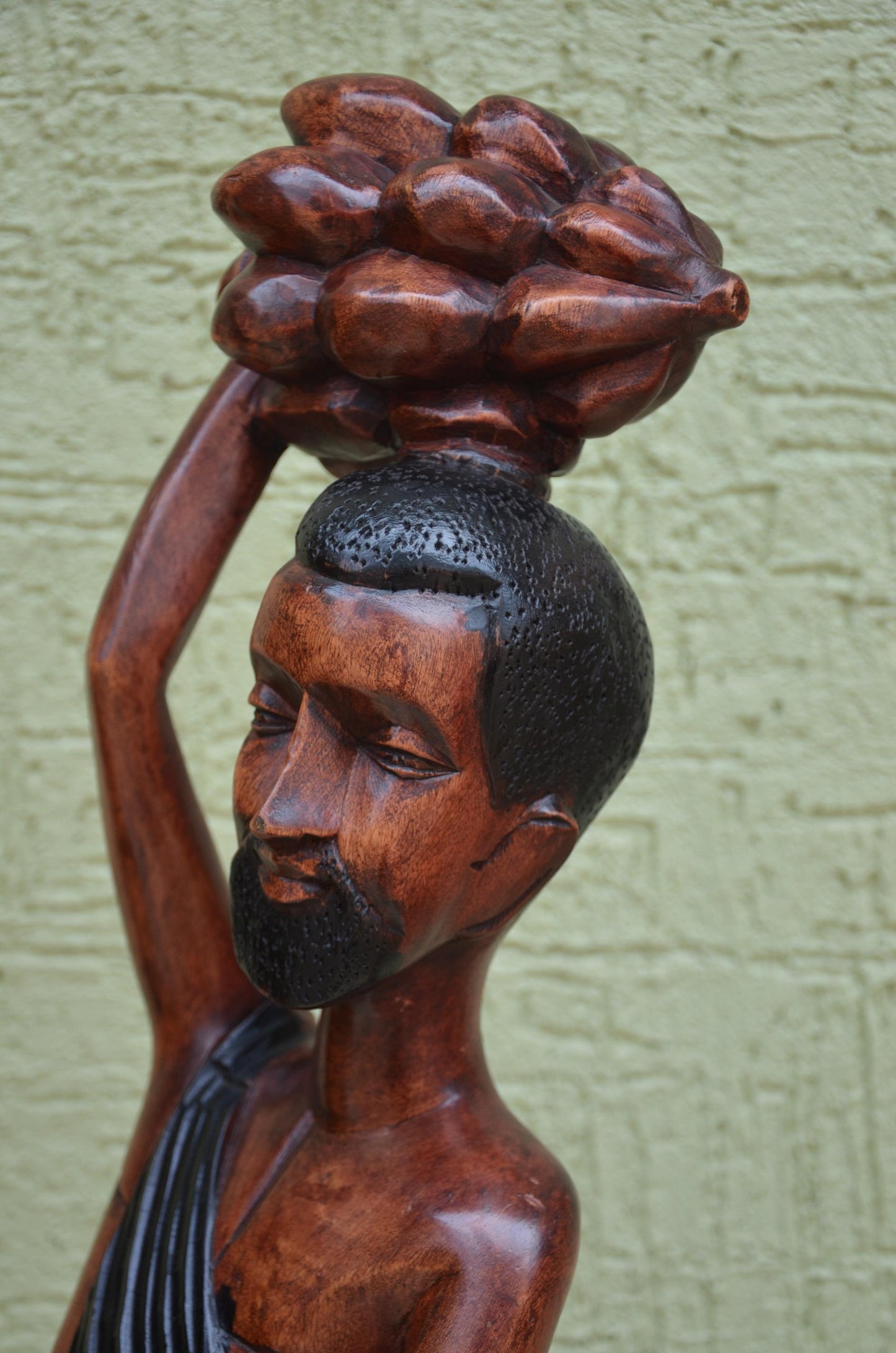 East African Wooden Male Harvester Sculpture | Tribal Art