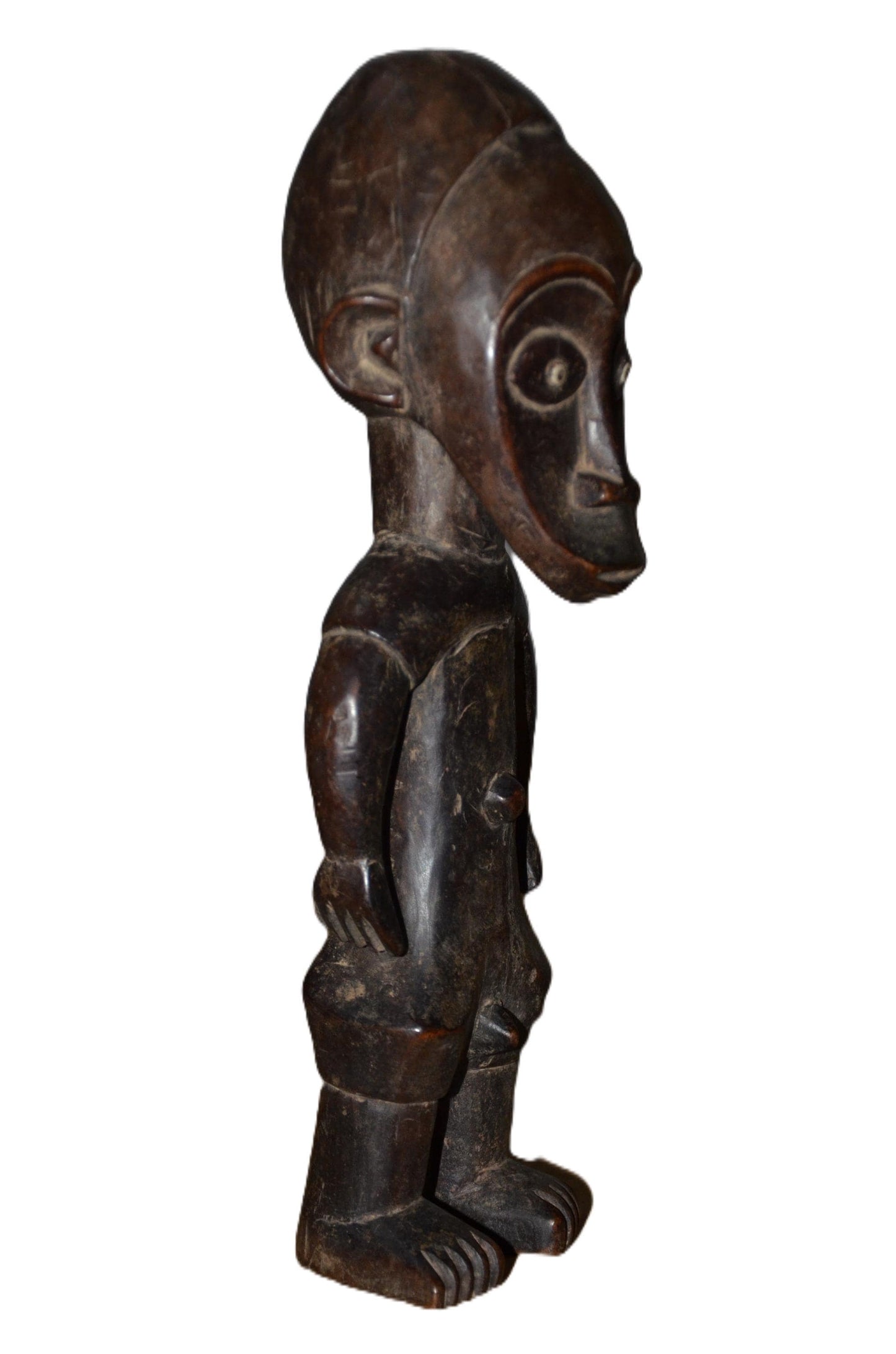 Authentic Mbole Statue | Congolese Tribal Art | Minimalist Wood Sculpture
